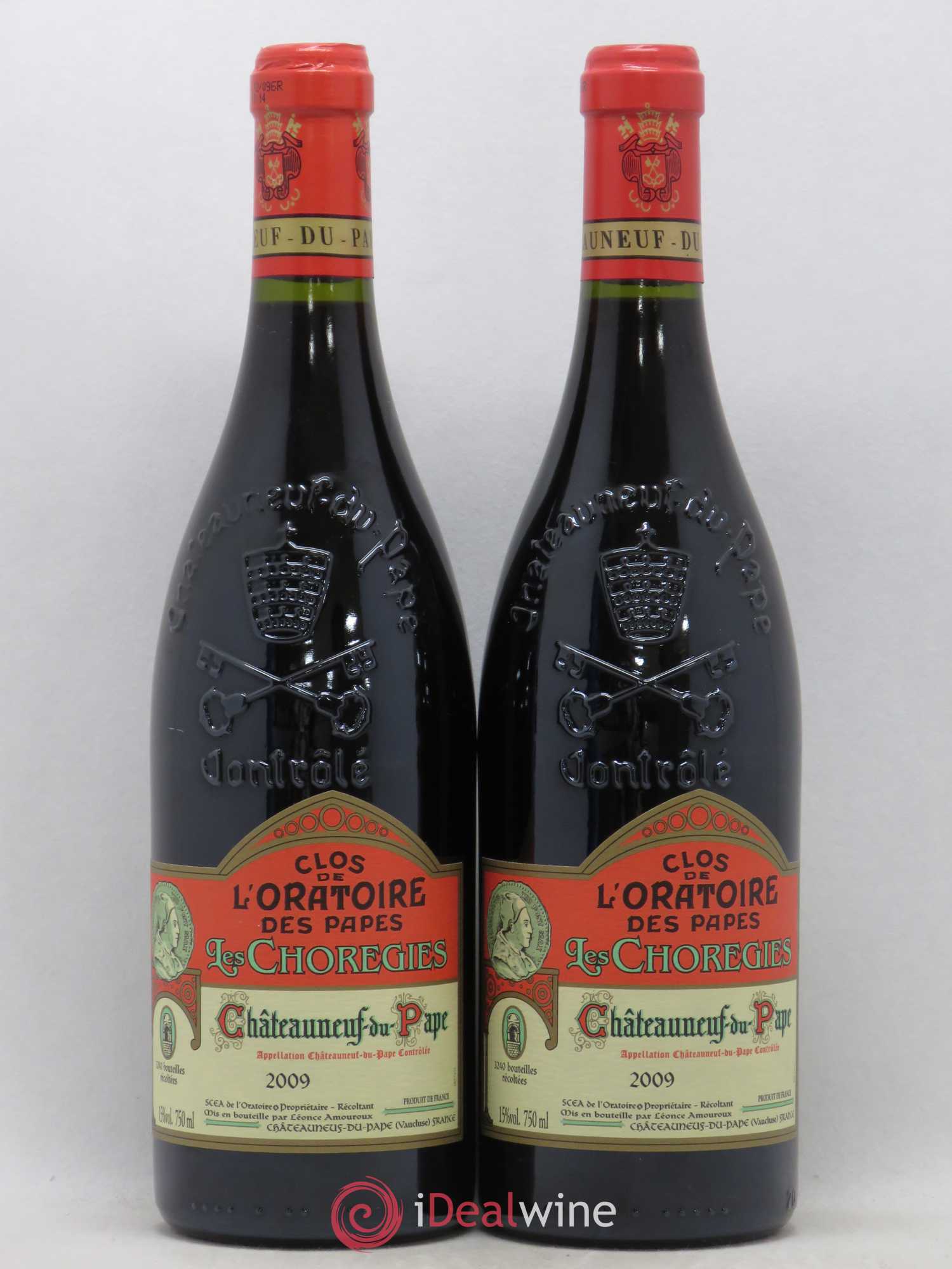 Châteauneuf-du-Pape Les Chorégies Clos de l'Oratoire des Papes (no reserve) 2009 - Lot of 2 bottles - 0