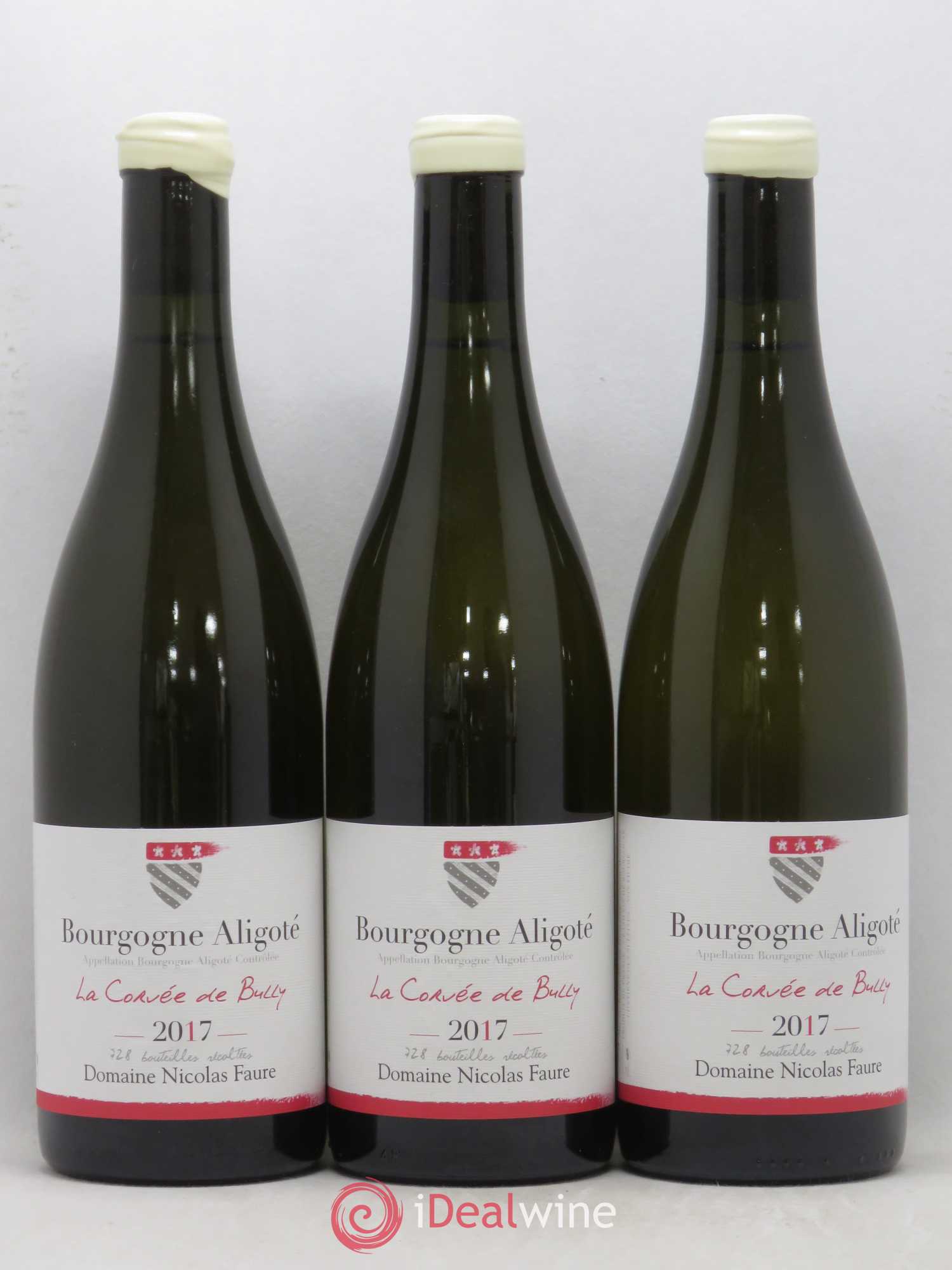 Bourgogne Aligoté La Corvée De Bully Dommaine Nicolas Faure 2017 - Lot de 3 bouteilles - 0