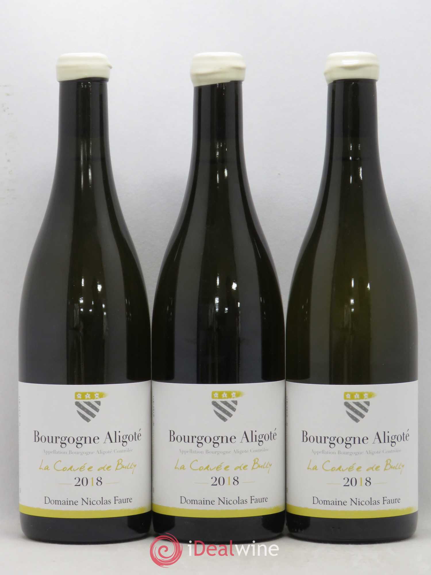 Bourgogne Aligoté La Corvée De Bully Dommaine Nicolas Faure 2018 - Lot de 3 bouteilles - 0