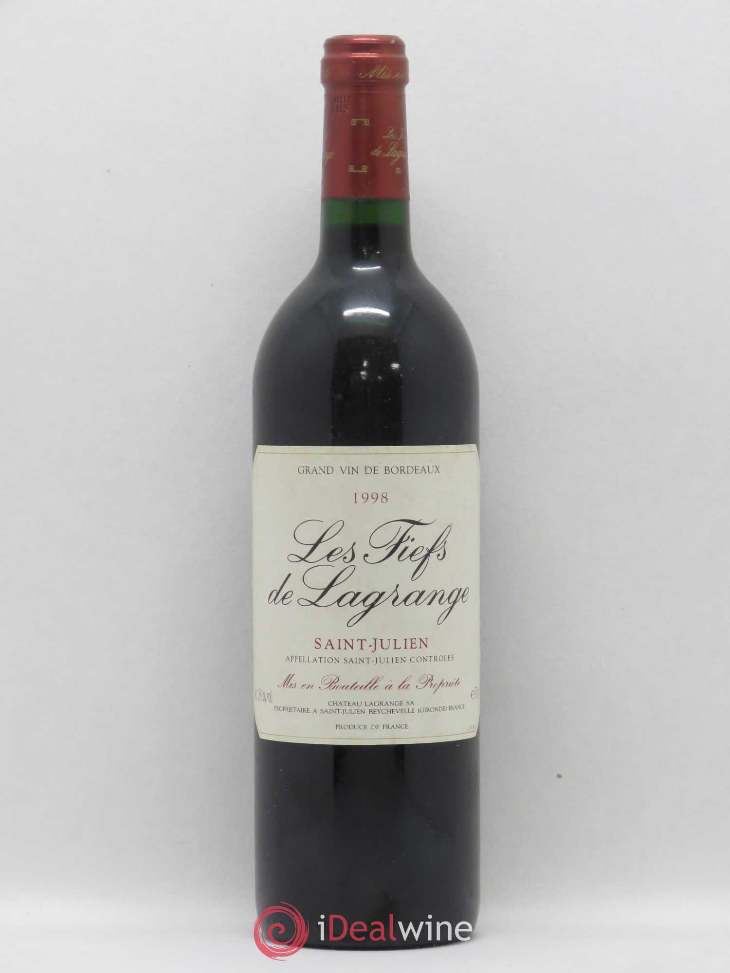 Les Fiefs de Lagrange Second Vin 1998 - Lot of 1 bottle - 0