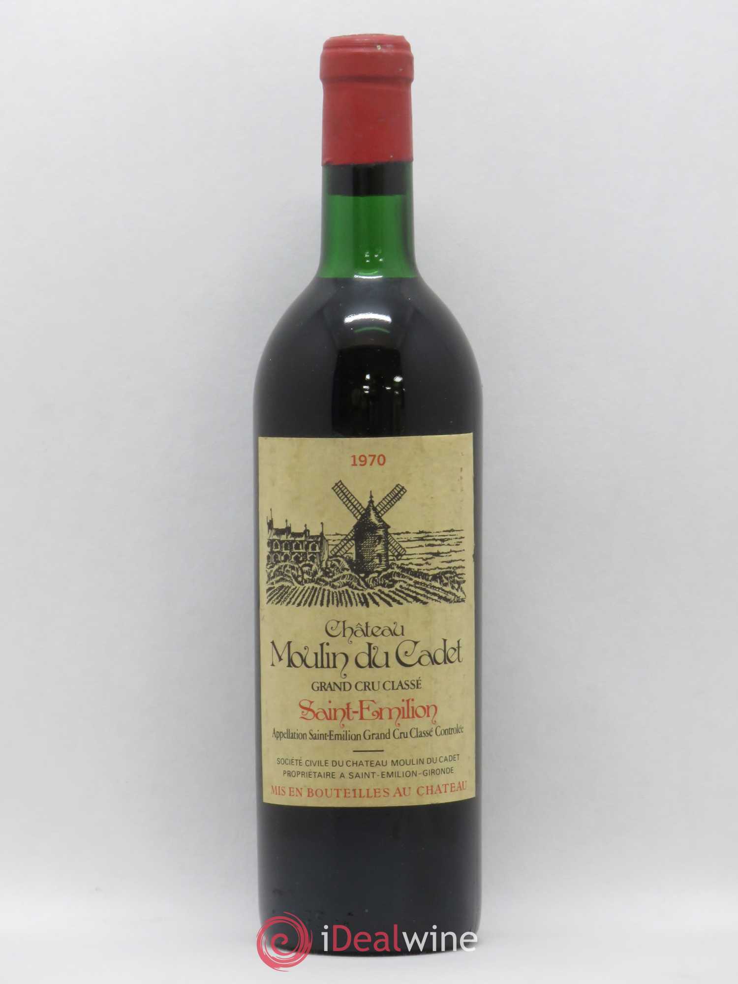 Château Moulin du Cadet Grand Cru Classé 1970 - Lot de 1 bouteille - 0