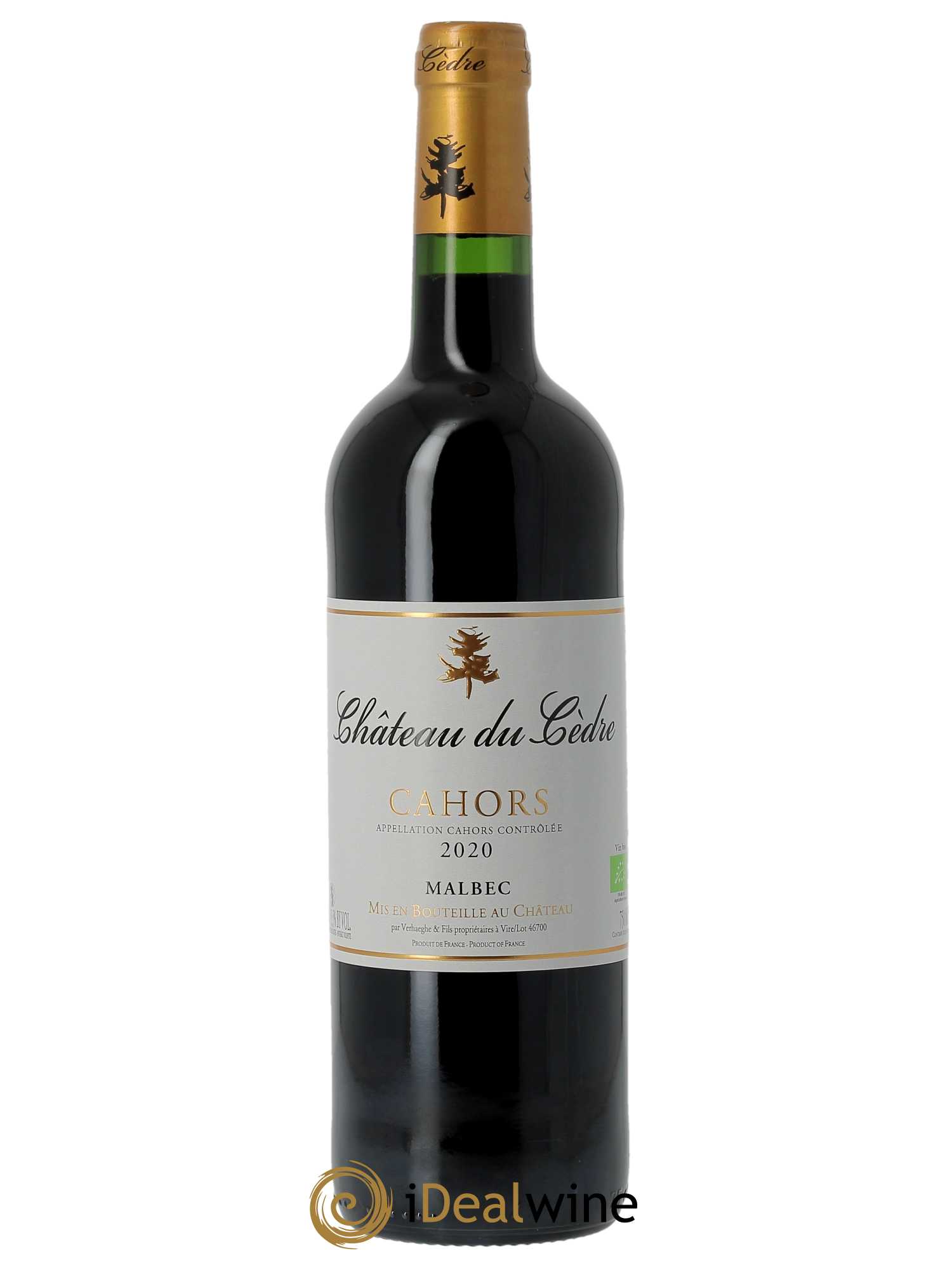 Cahors  Château du Cèdre Pascal et Jean-Marc Verhaeghe  2020 - Lot of 1 bottle - 0