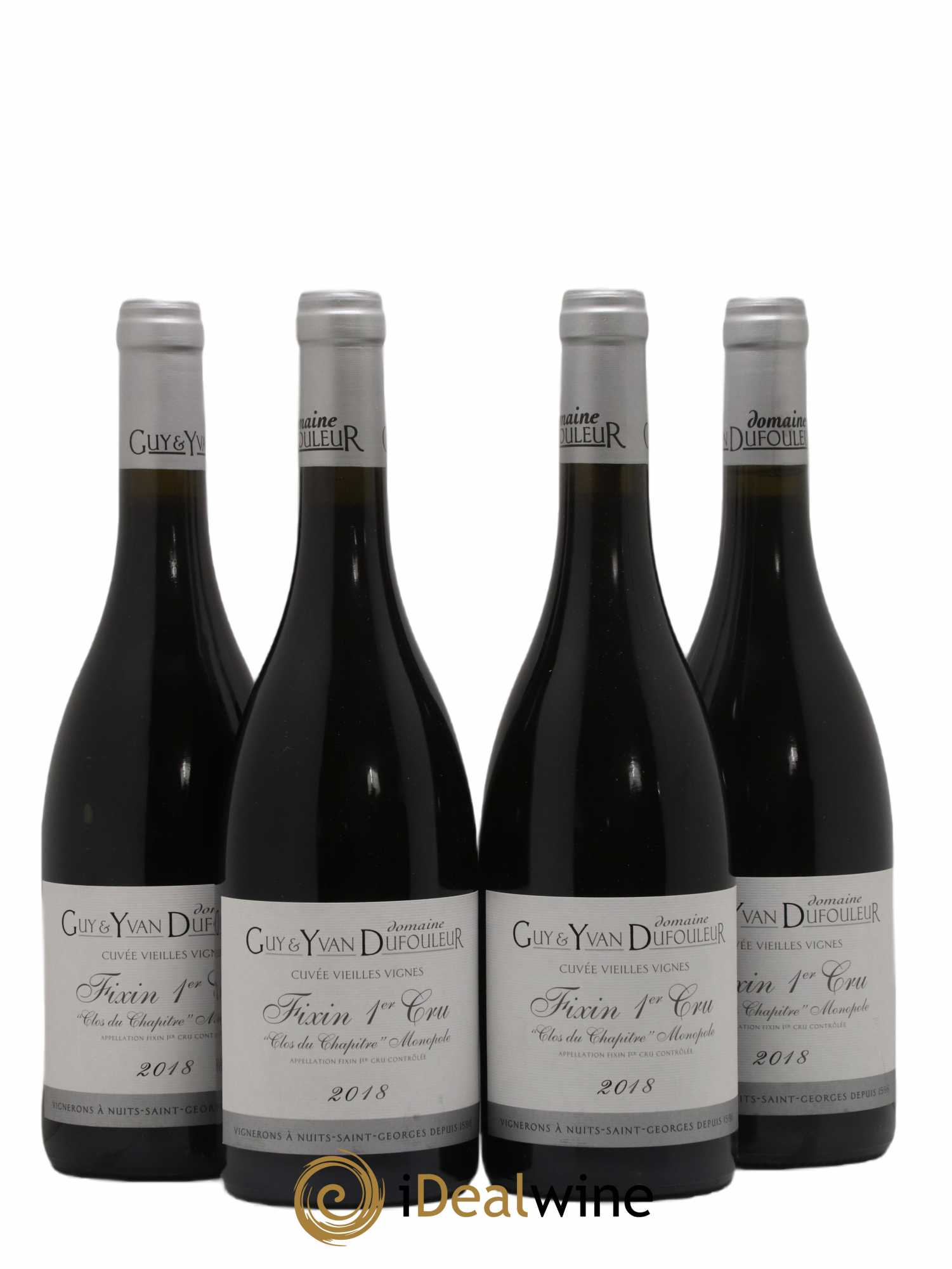 Fixin 1er Cru Clos Du Chapitre Dufouleur 2018 - Lot de 4 bouteilles - 0