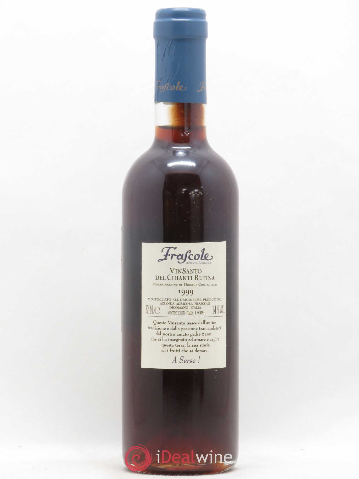 Italie Vin Santo del Chianti Frascole Rùfina 1999 - Lot de 1 demi bouteille - 1