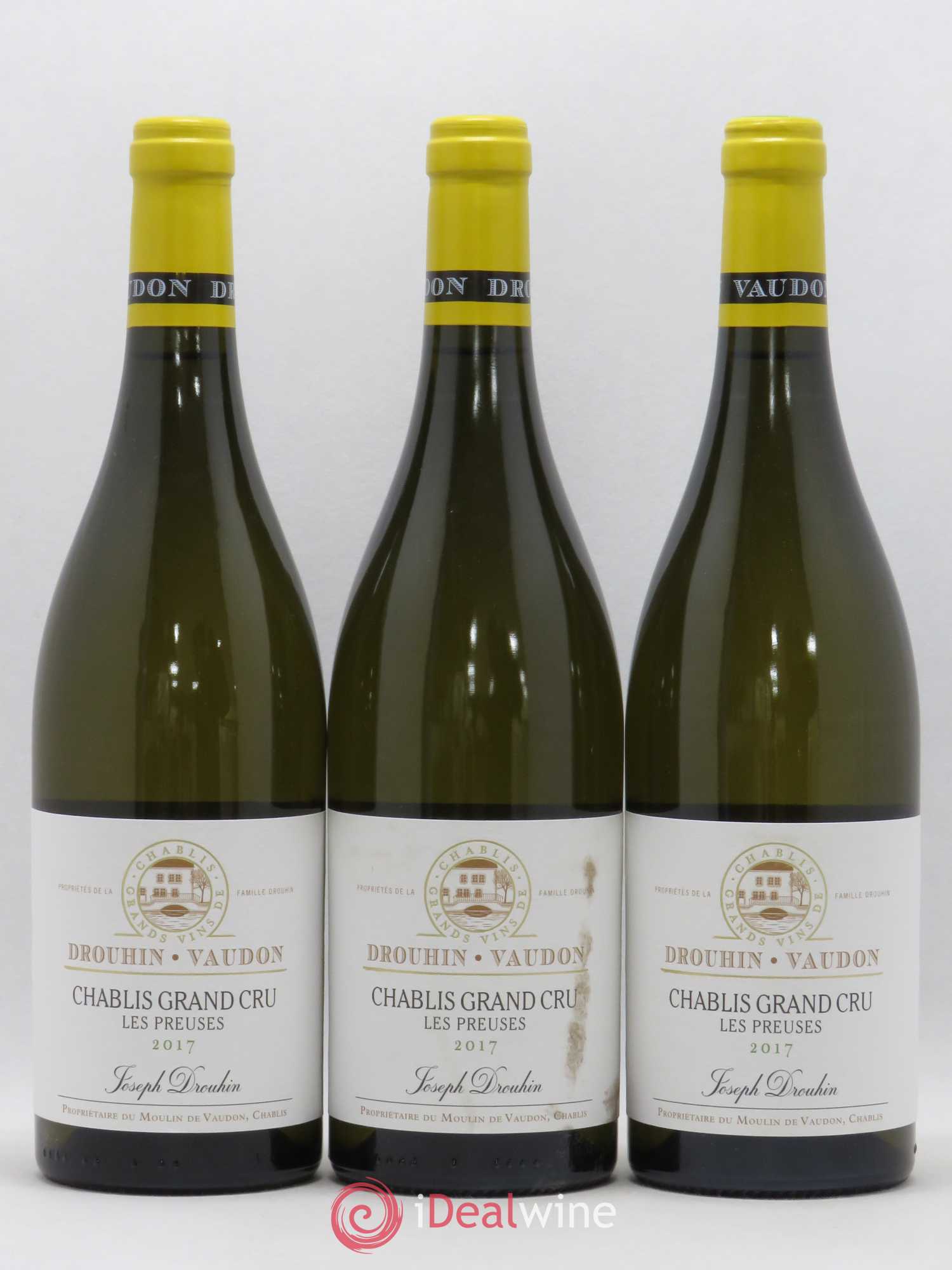 Chablis Grand Cru Les Preuses Joseph Drouhin Drouhin-Vaudon 2017 - Lot de 3 bouteilles - 0