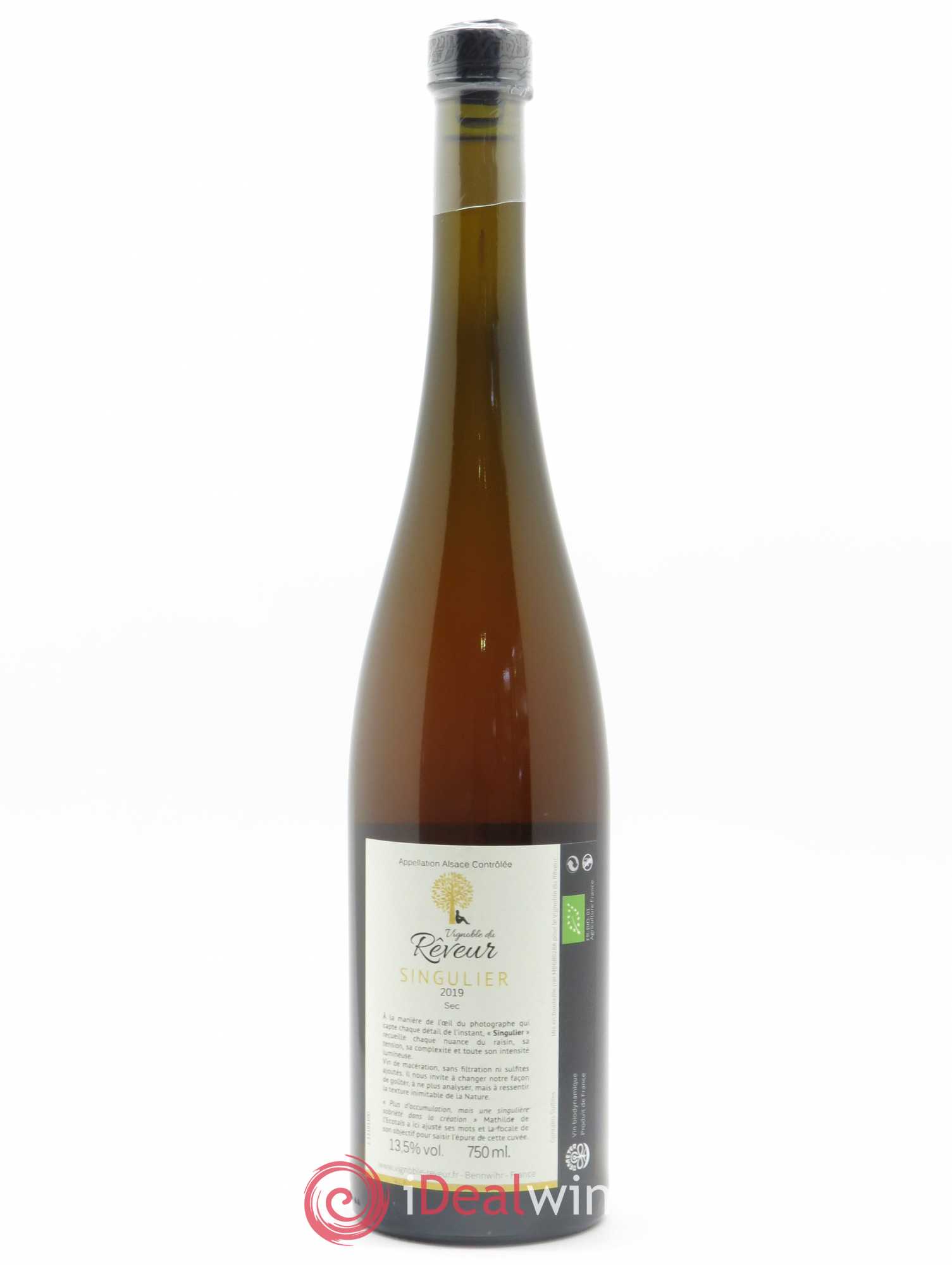 Alsace Singulier Vignoble du Rêveur 2019 - Lot de 1 bouteille - 1