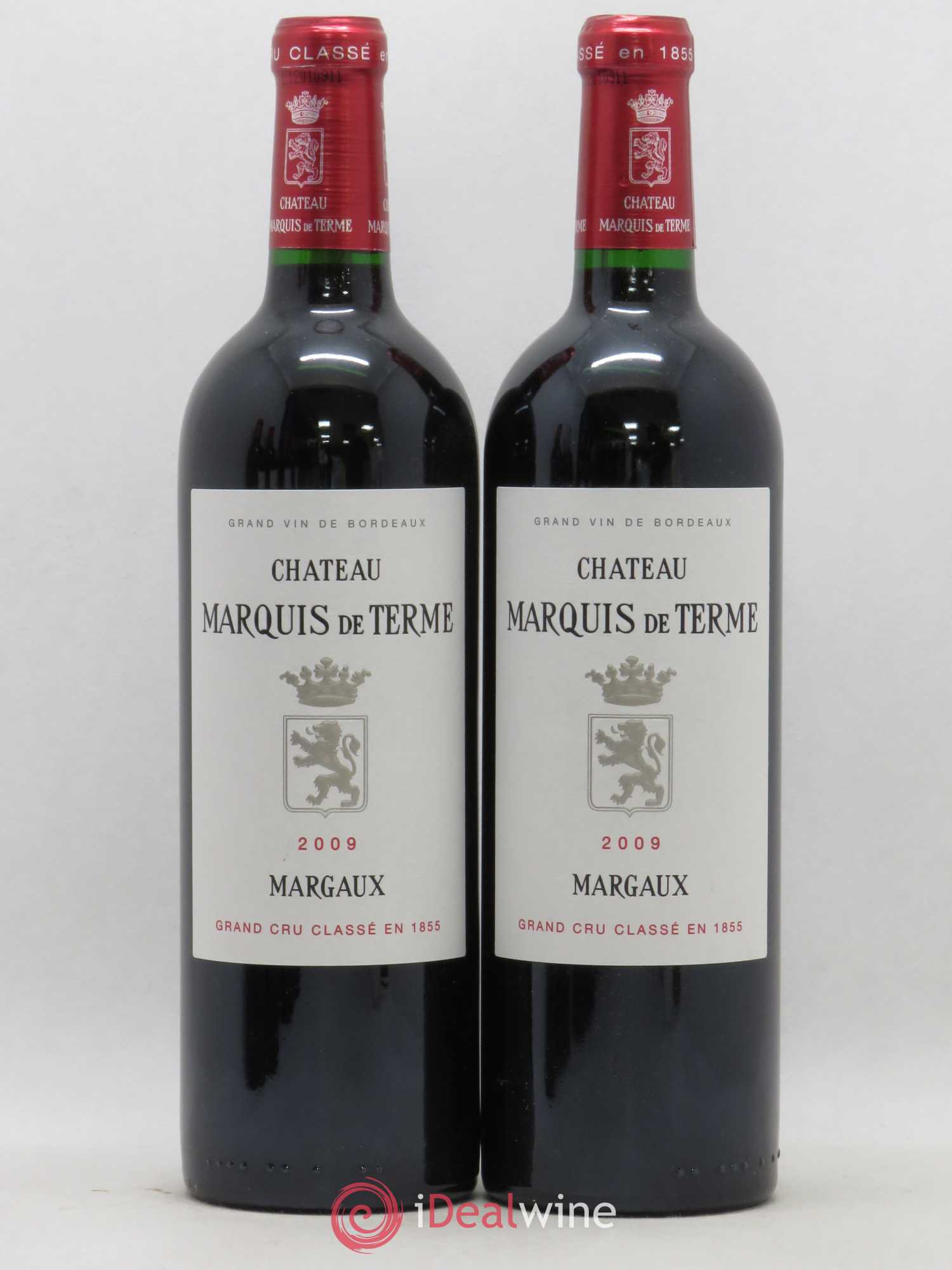 Château Marquis de Terme 4ème Grand Cru Classé  (ohne Mindestpreis) 2009 - Posten von 2 Flaschen - 0