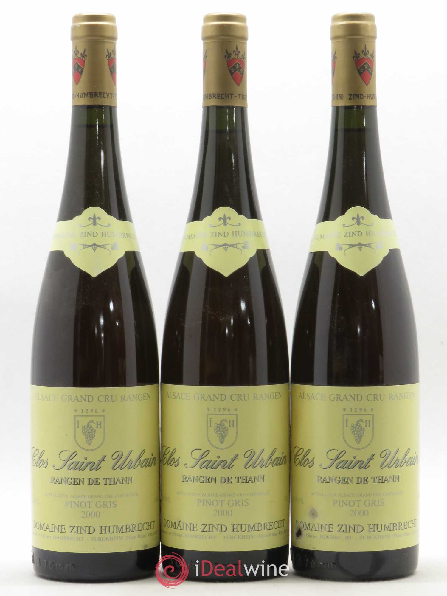 Alsace Pinot Gris Grand Cru Rangen de Thann Clos Saint-Urbain Zind-Humbrecht (Domaine)  (sans prix de réserve) 2000 - Lot de 3 bouteilles - 0