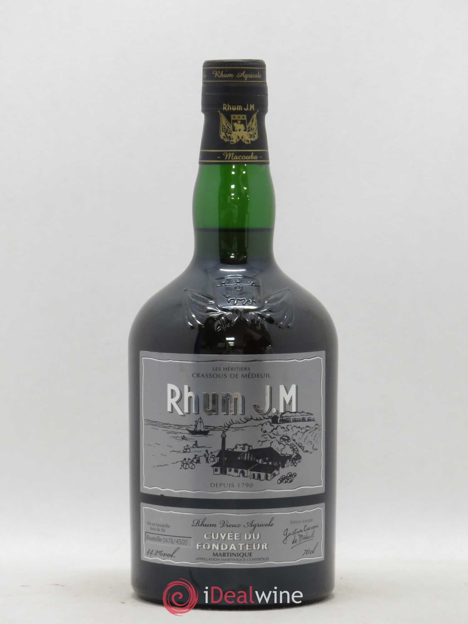 Rhum JM. Cuvée du Fondateur (sans prix de réserve) - Lot de 1 bouteille - 0