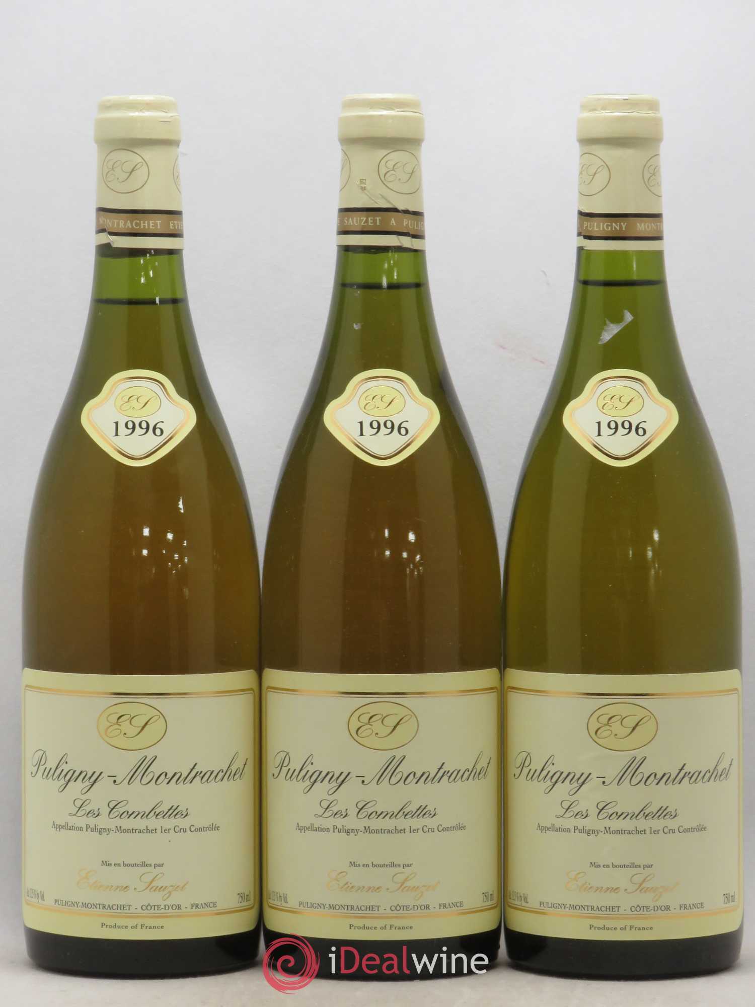 Puligny-Montrachet 1er Cru Les Combettes Etienne Sauzet  (sans prix de réserve) 1996 - Lot de 3 bouteilles - 0