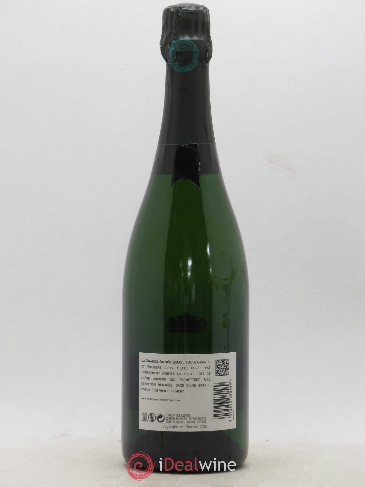 Grande Année Bollinger  (ohne Mindestpreis) 2005 - Posten von 1 Flasche - 1