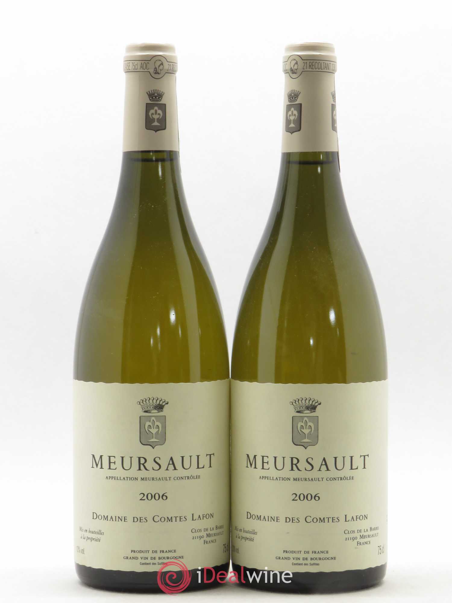 Meursault Comtes Lafon (Domaine des)  (no reserve) 2006 - Lot of 2 bottles - 0