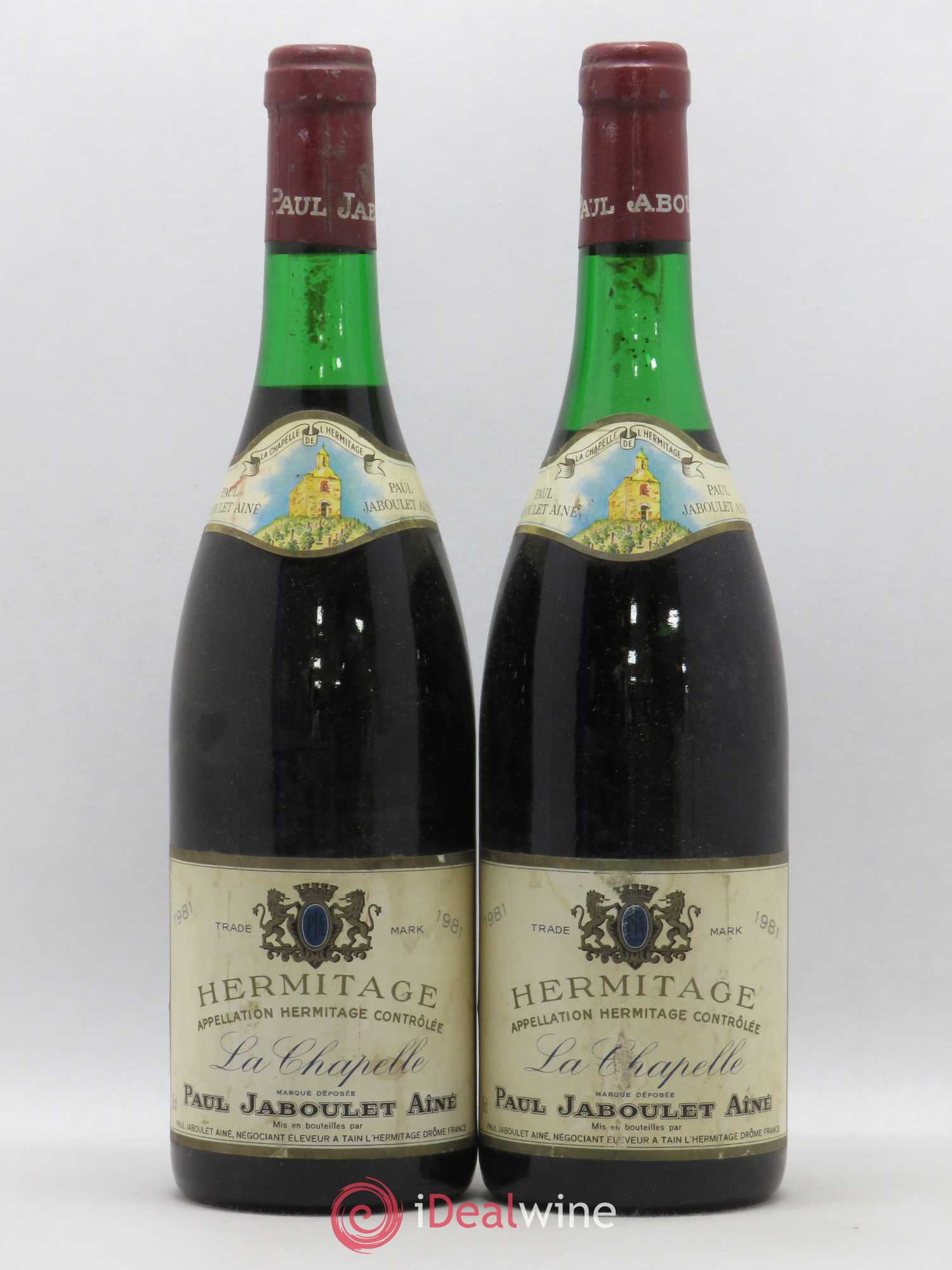 Hermitage La Chapelle Paul Jaboulet Ainé  (no reserve) 1981 - Lot of 2 bottles - 0