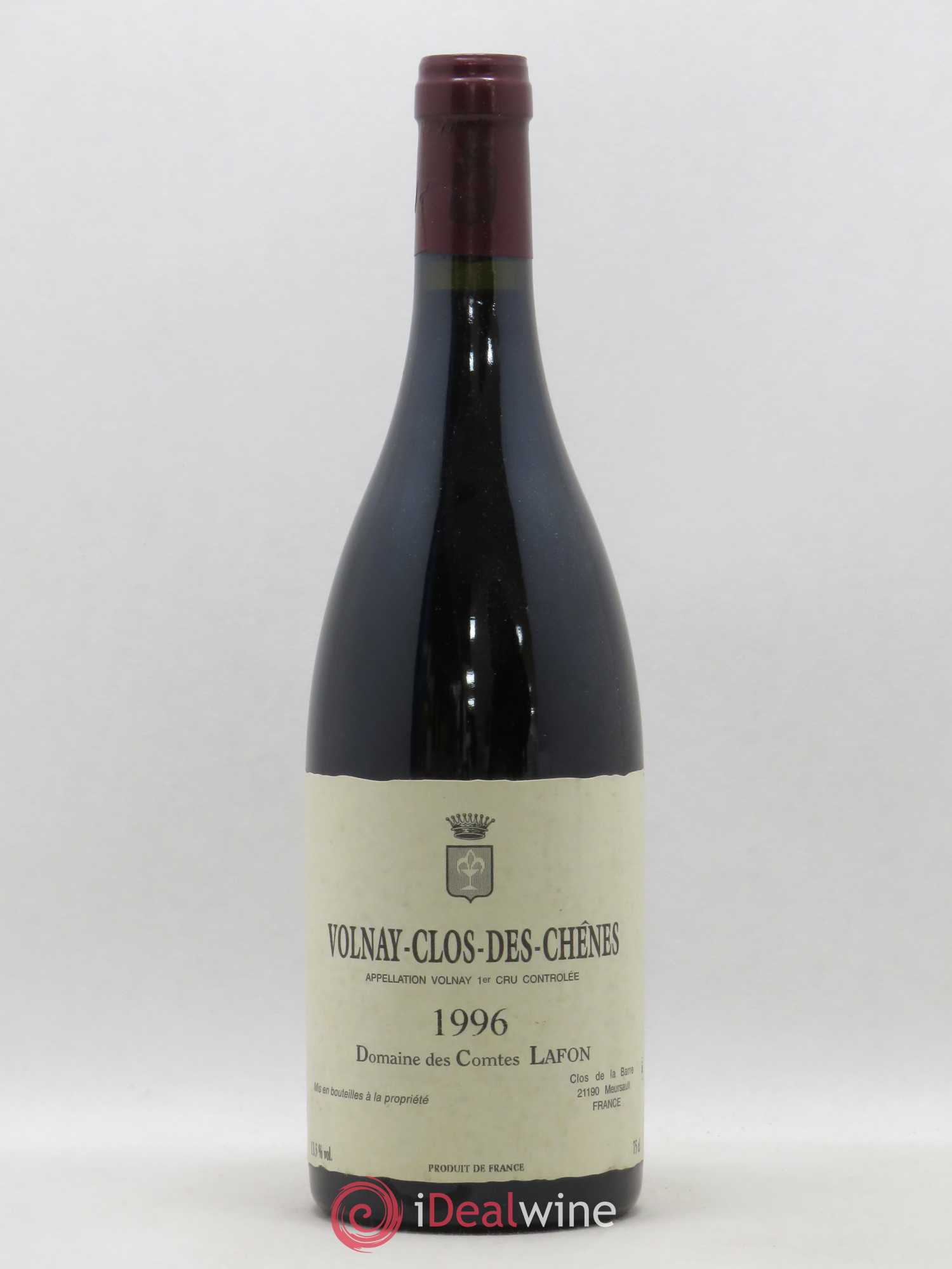 Volnay 1er Cru Clos des Chênes Comtes Lafon (Domaine des)  (sans prix de réserve) 1996 - Lot de 1 bouteille - 0