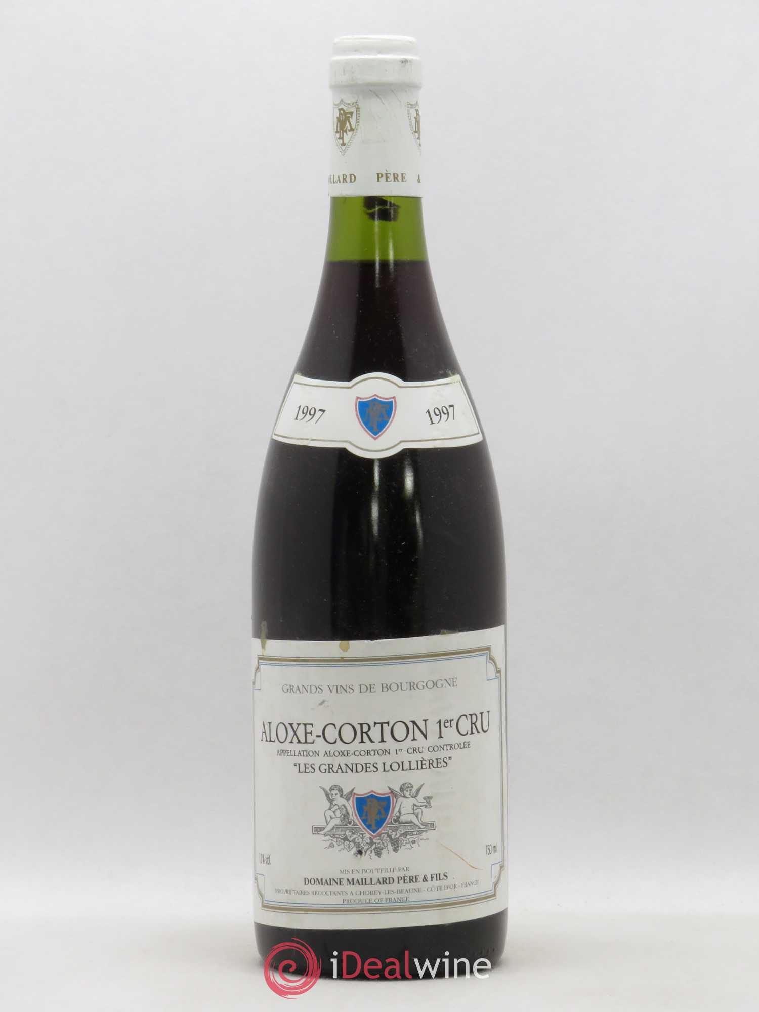 Aloxe-Corton 1er Cru Les Grandes Lollières Maillard et Fils (Domaine)  (sans prix de réserve) 1997 - Lot de 1 bouteille - 0