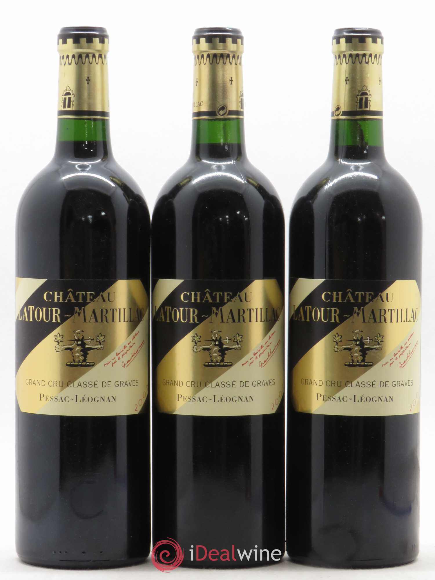 Château Latour-Martillac Cru Classé de Graves  (no reserve) 2005 - Lot of 3 bottles - 0