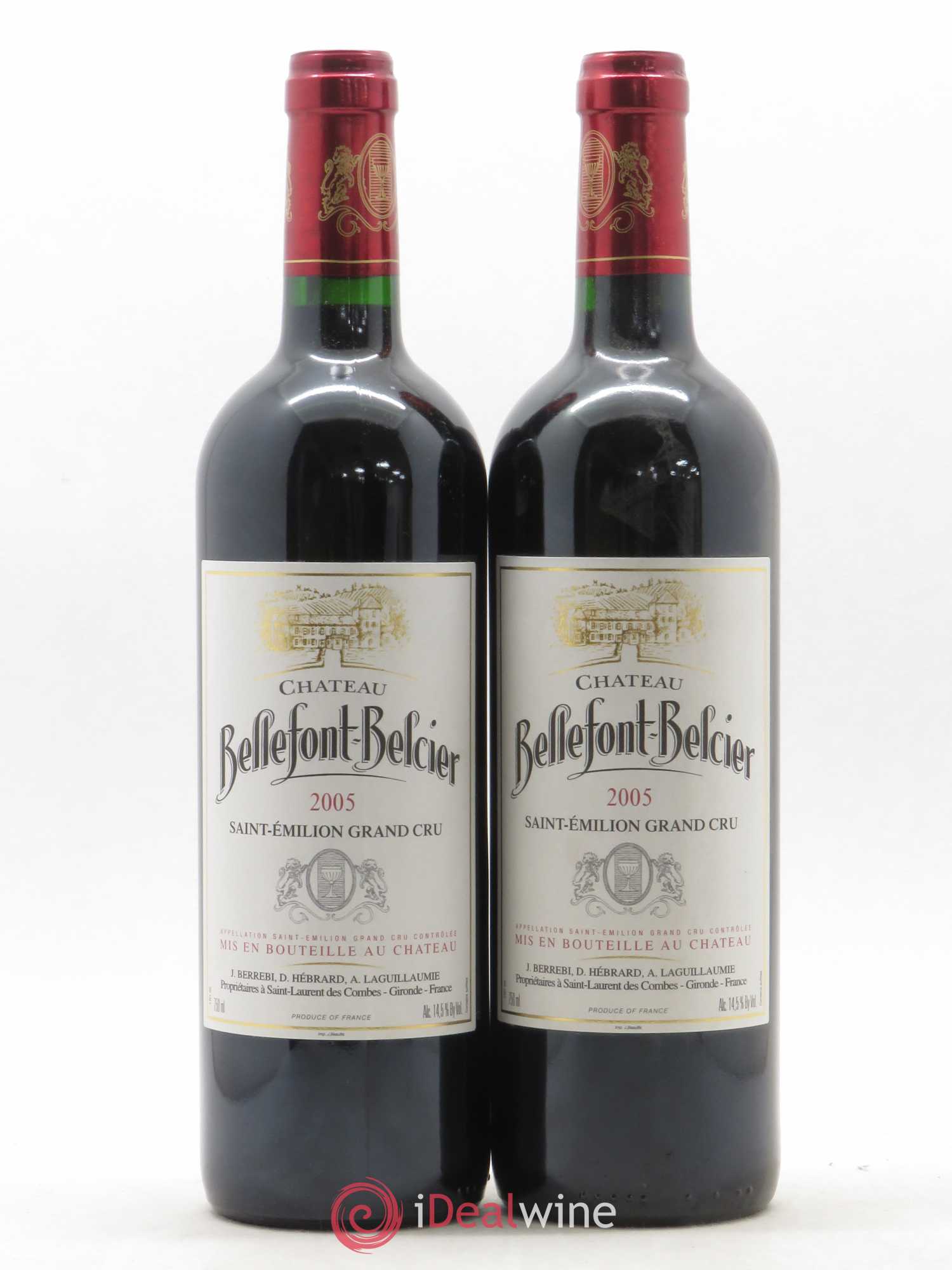 Château Bellefont-Belcier Grand Cru Classé  (sans prix de réserve) 2005 - Lot de 2 bouteilles - 0