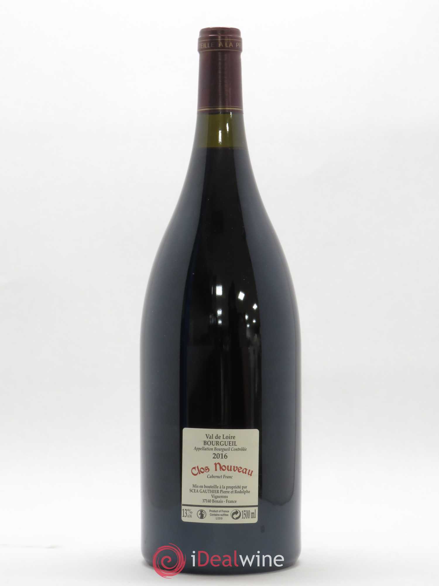 Bourgueil Clos Nouveau Domaine du Bel Air 2016 - Lot de 1 magnum - 1