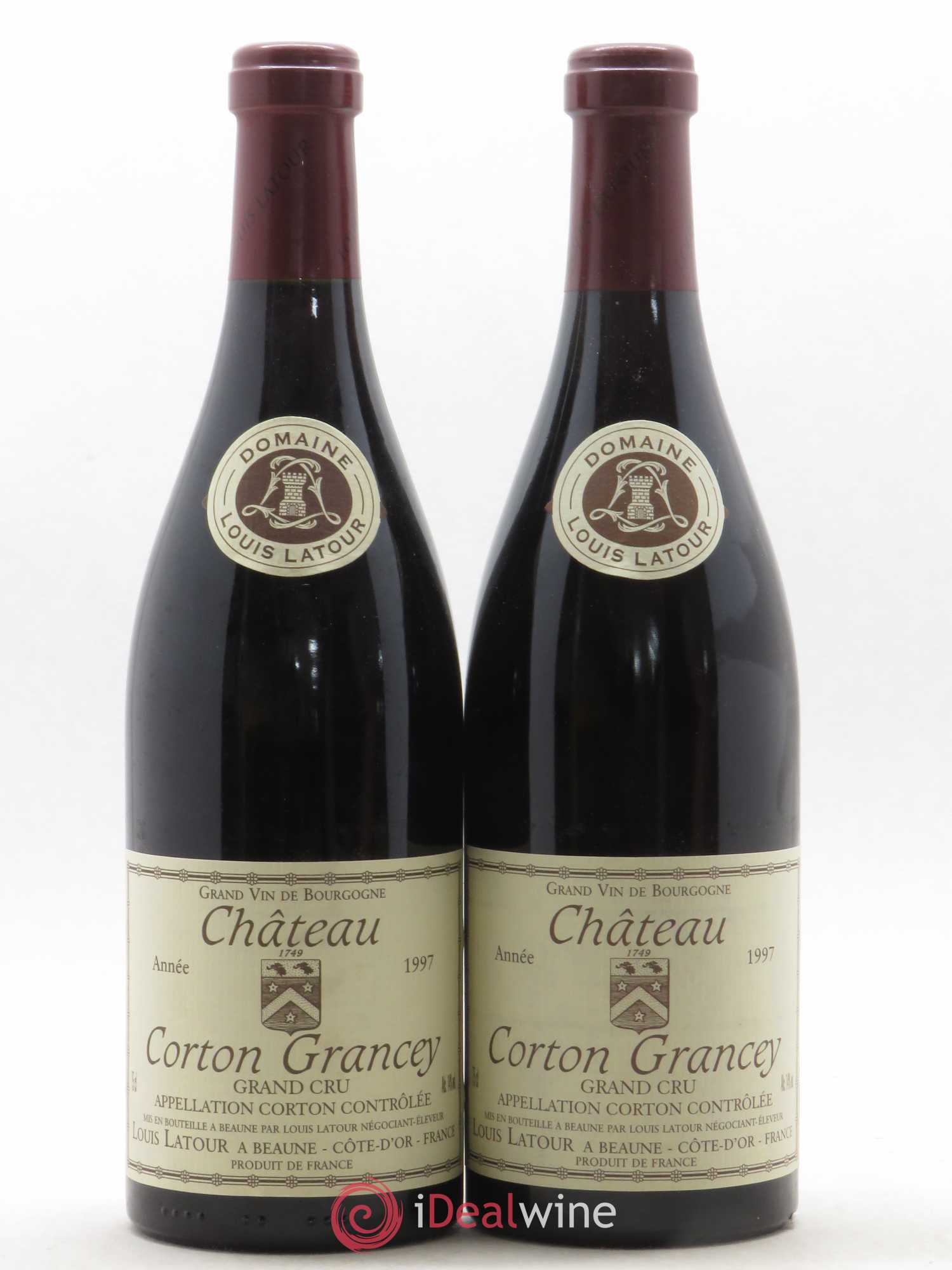 Corton Grand Cru Château Corton Grancey Louis Latour 1997 - Lot de 2 bouteilles - 0