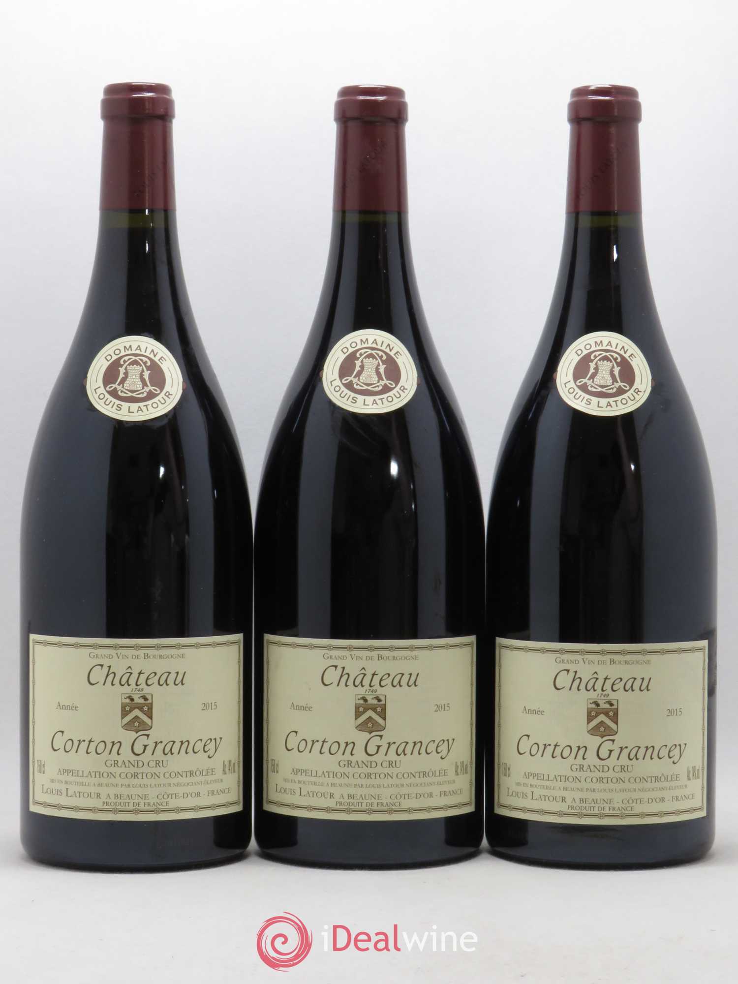 Corton Grand Cru Château Corton Grancey Louis Latour  (sans prix de réserve) 2015 - Lot de 3 magnums - 0