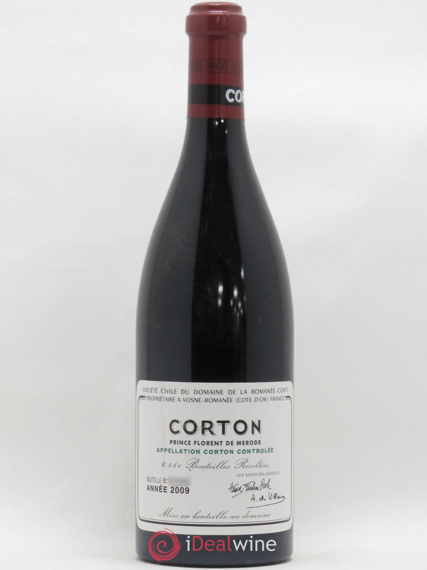 Corton Grand Cru Domaine de la Romanée-Conti 2009 - Lot de 1 bouteille - 0