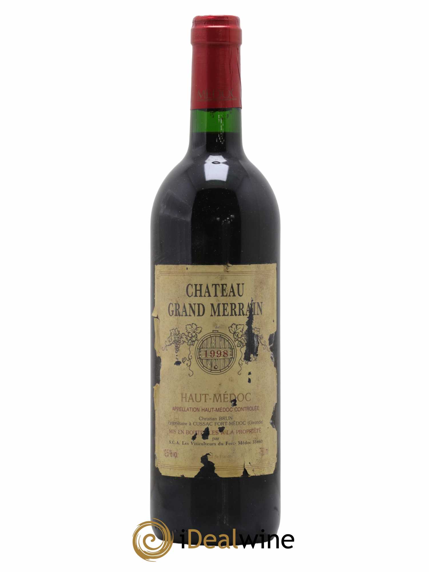 Haut Médoc Château Grand Merrain 1998 - Posten von 1 Flasche - 0