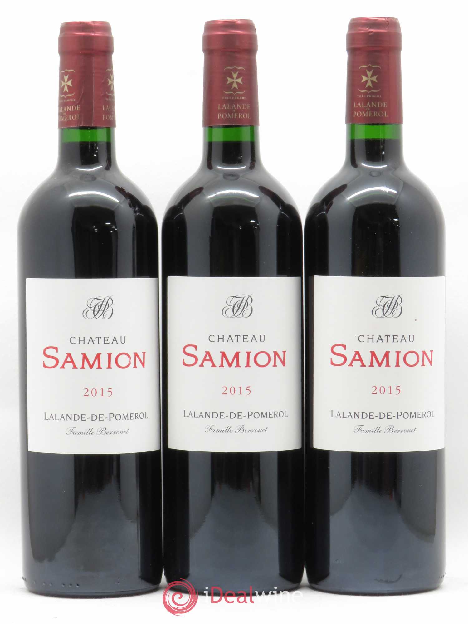 Lalande-de-Pomerol Château Samion 2015 - Lot de 3 bouteilles - 0