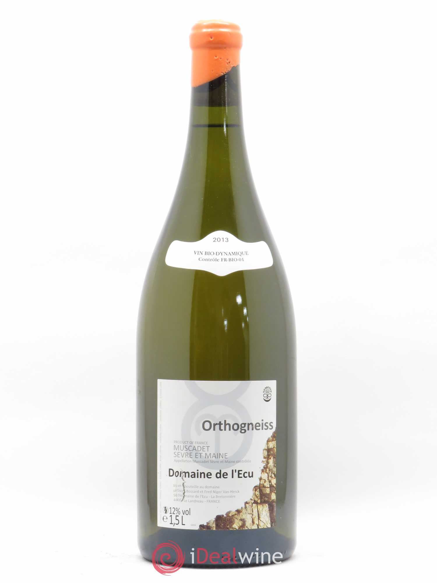 Vin de France (anciennement Muscadet-Sèvre-et-Maine) Orthogneiss Domaine de L'Ecu 2013 - Lot de 1 magnum - 0