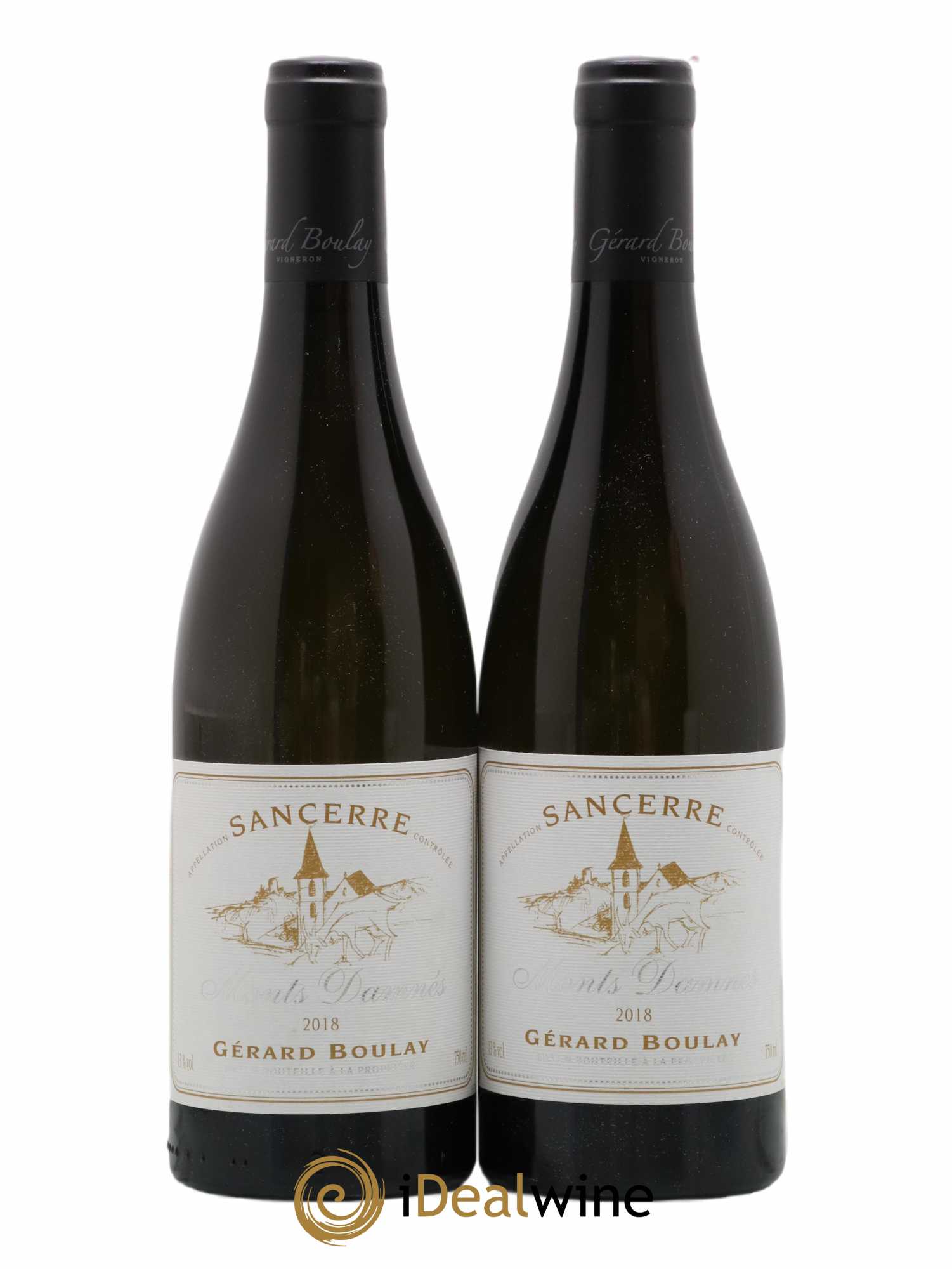 Sancerre Monts Damnés Gérard Boulay  (sans prix de réserve) 2018 - Lot de 2 bouteilles - 0