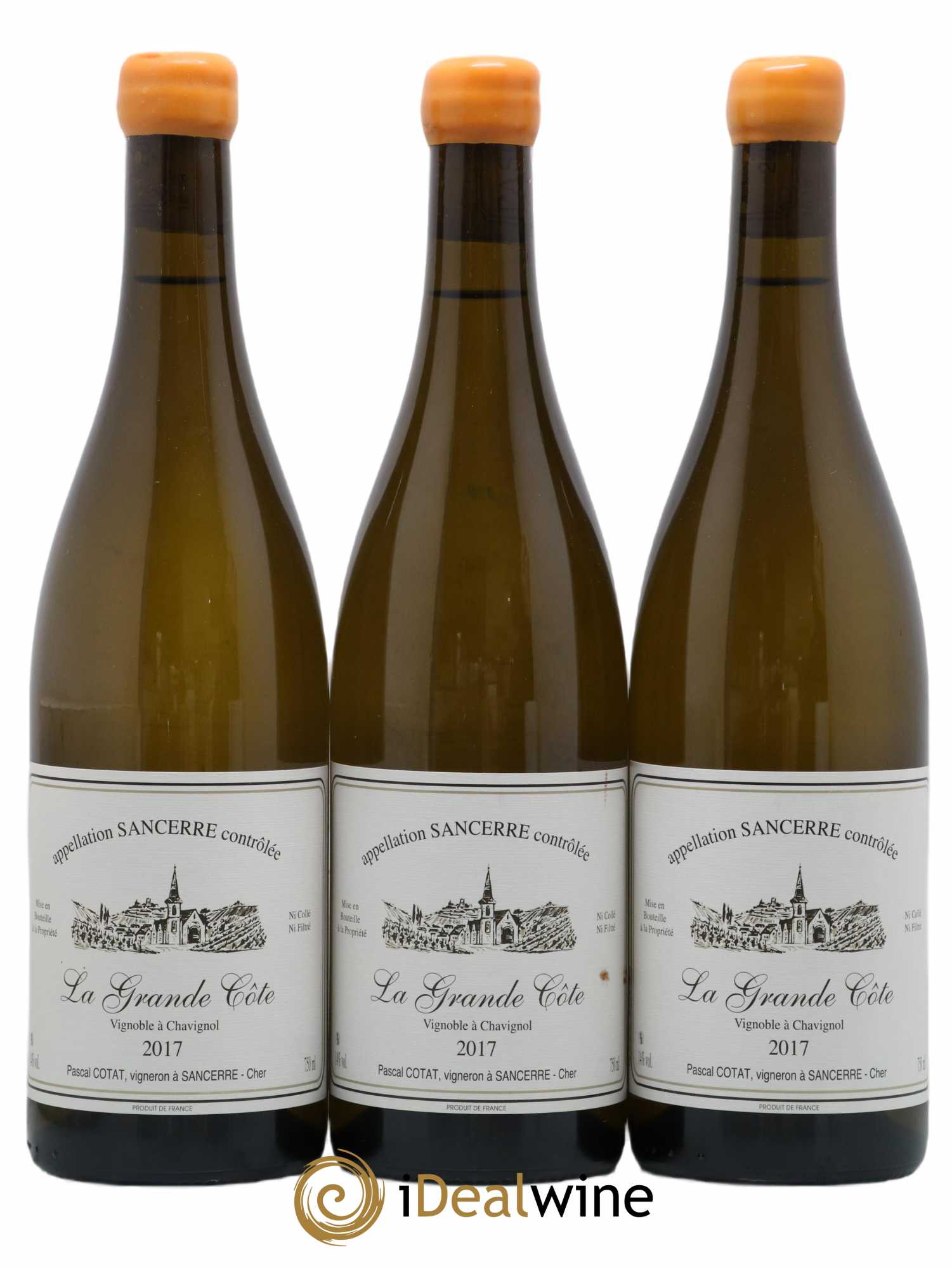 Sancerre La Grande Côte Pascal Cotat  (no reserve) 2017 - Lot of 3 bottles - 0