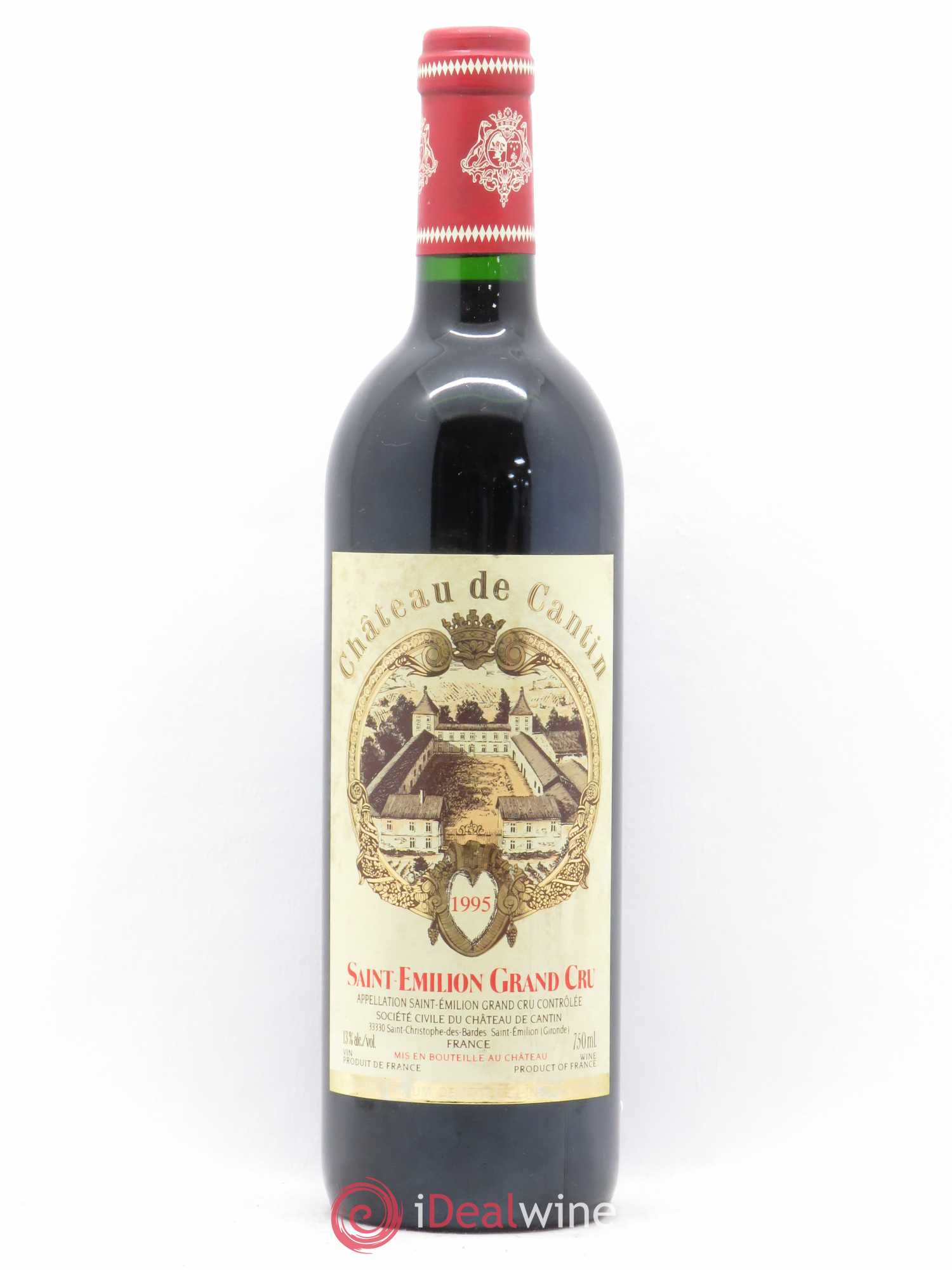 Château Cantin 1995 - Lot de 1 bouteille - 0