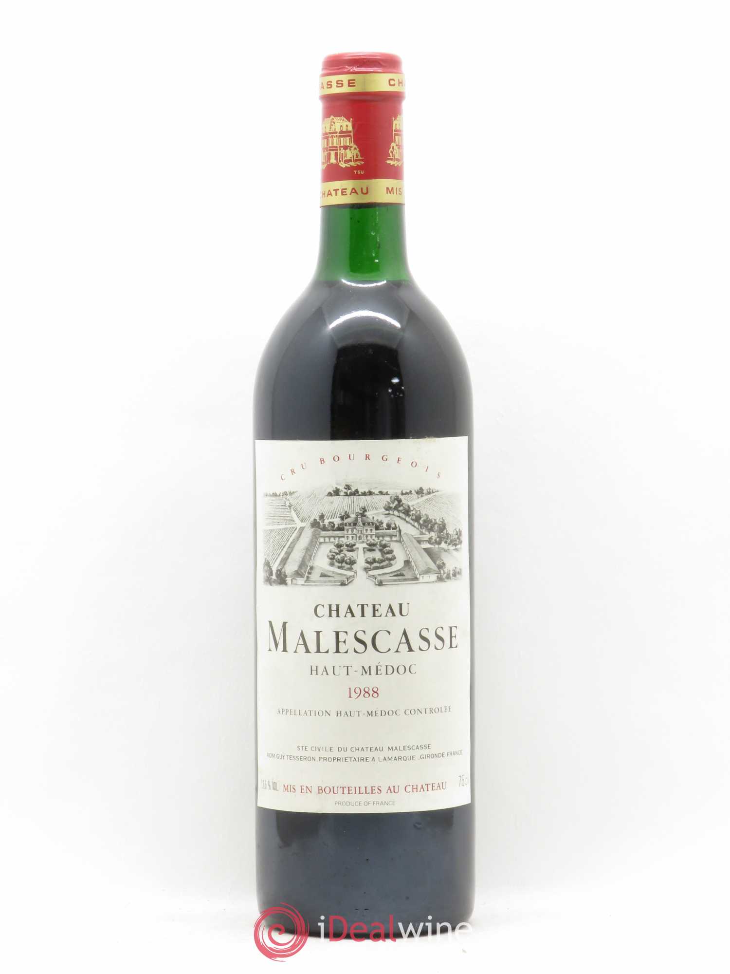 Château Malescasse Cru Bourgeois Exceptionnel 1988 - Lot de 1 bouteille - 0