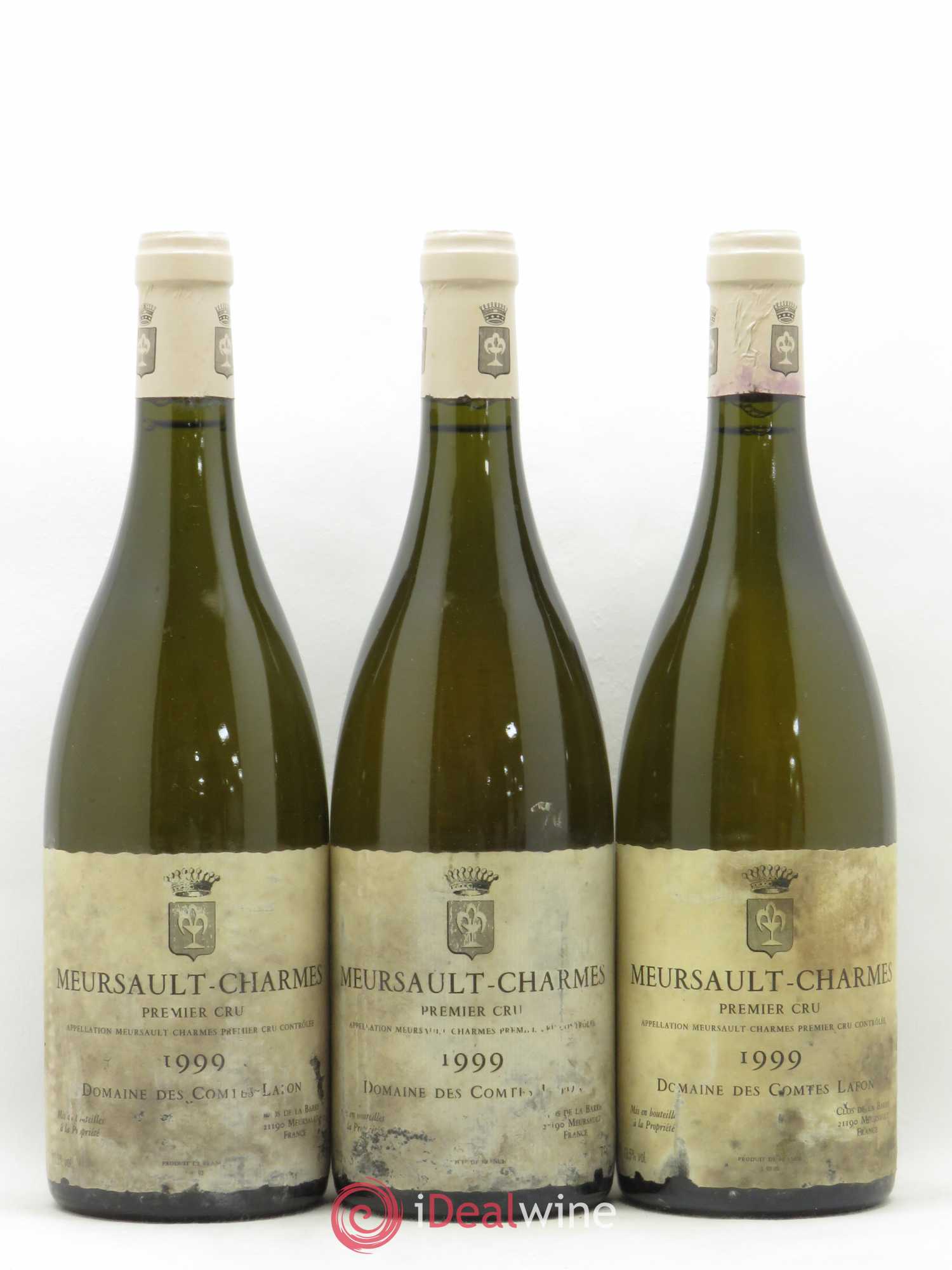 Meursault 1er Cru Charmes Comtes Lafon (Domaine des) 1999 - Lot of 3 bottles - 0