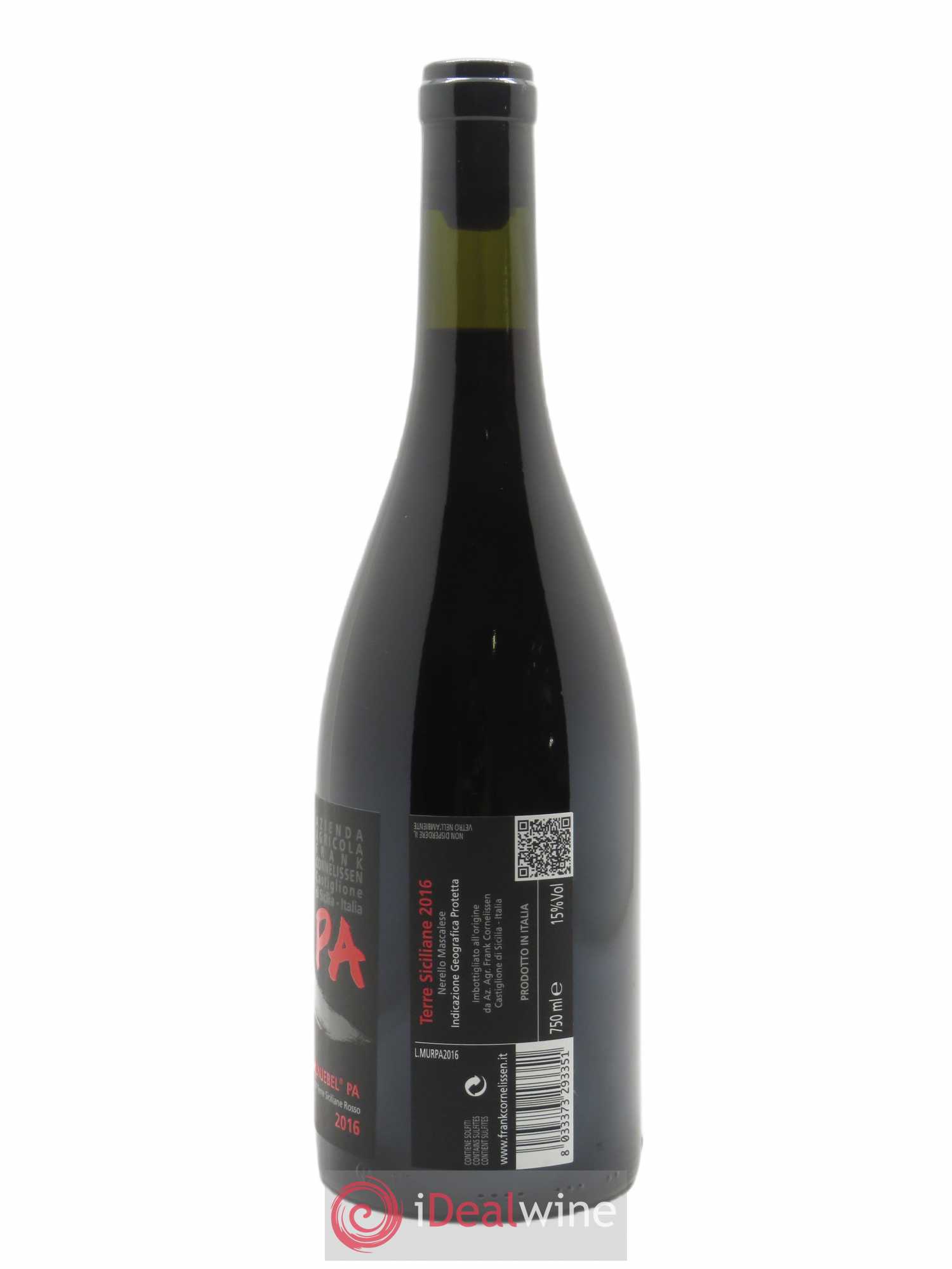 Terre Siciliane IGT Munjebel PA Frank Cornelissen 2016 - Lot of 1 bottle - 1