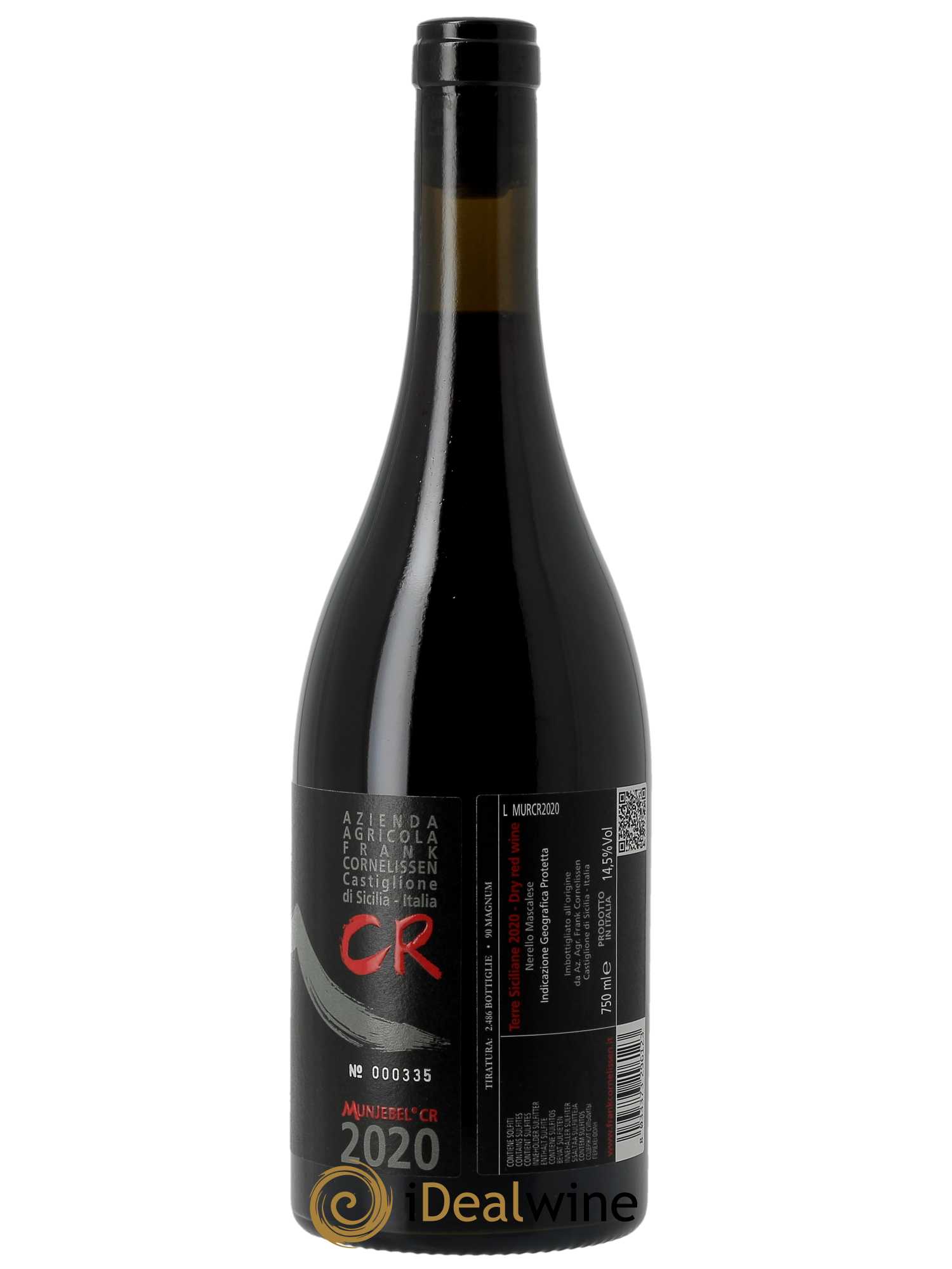 Terre Siciliane IGT Munjebel CR Frank Cornelissen 2020 - Posten von 1 Flasche - 1