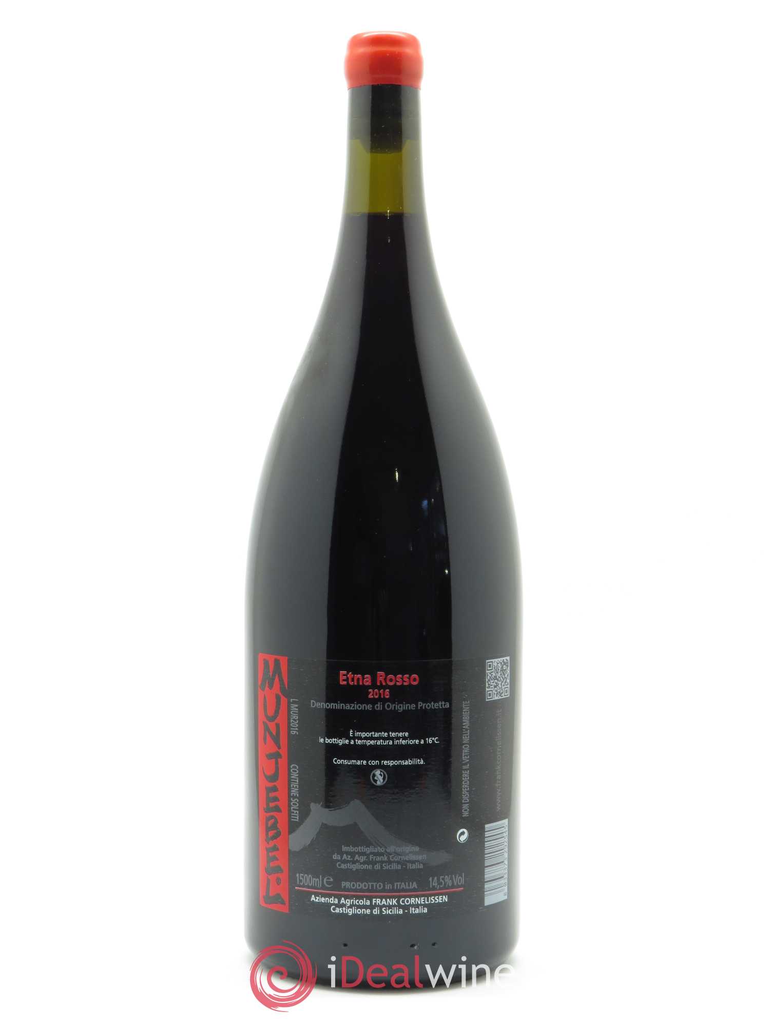 Etna Rosso IGP Munjebel Frank Cornelissen 2016 - Lot de 1 magnum - 0