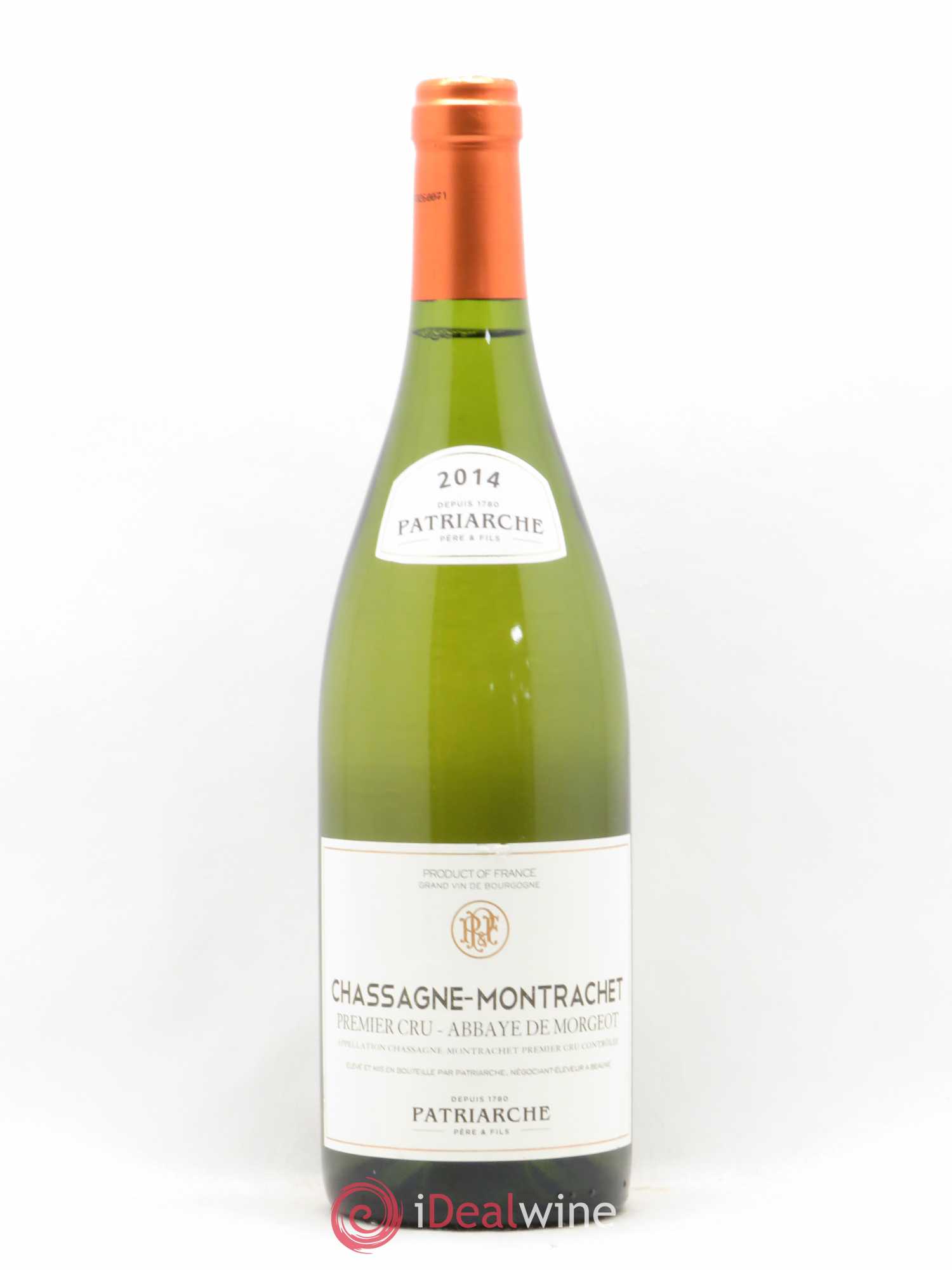 Chassagne-Montrachet 1er Cru Abbaye de Morgeot Patriarche Père & Fils 2014 - Lot de 1 bouteille - 0