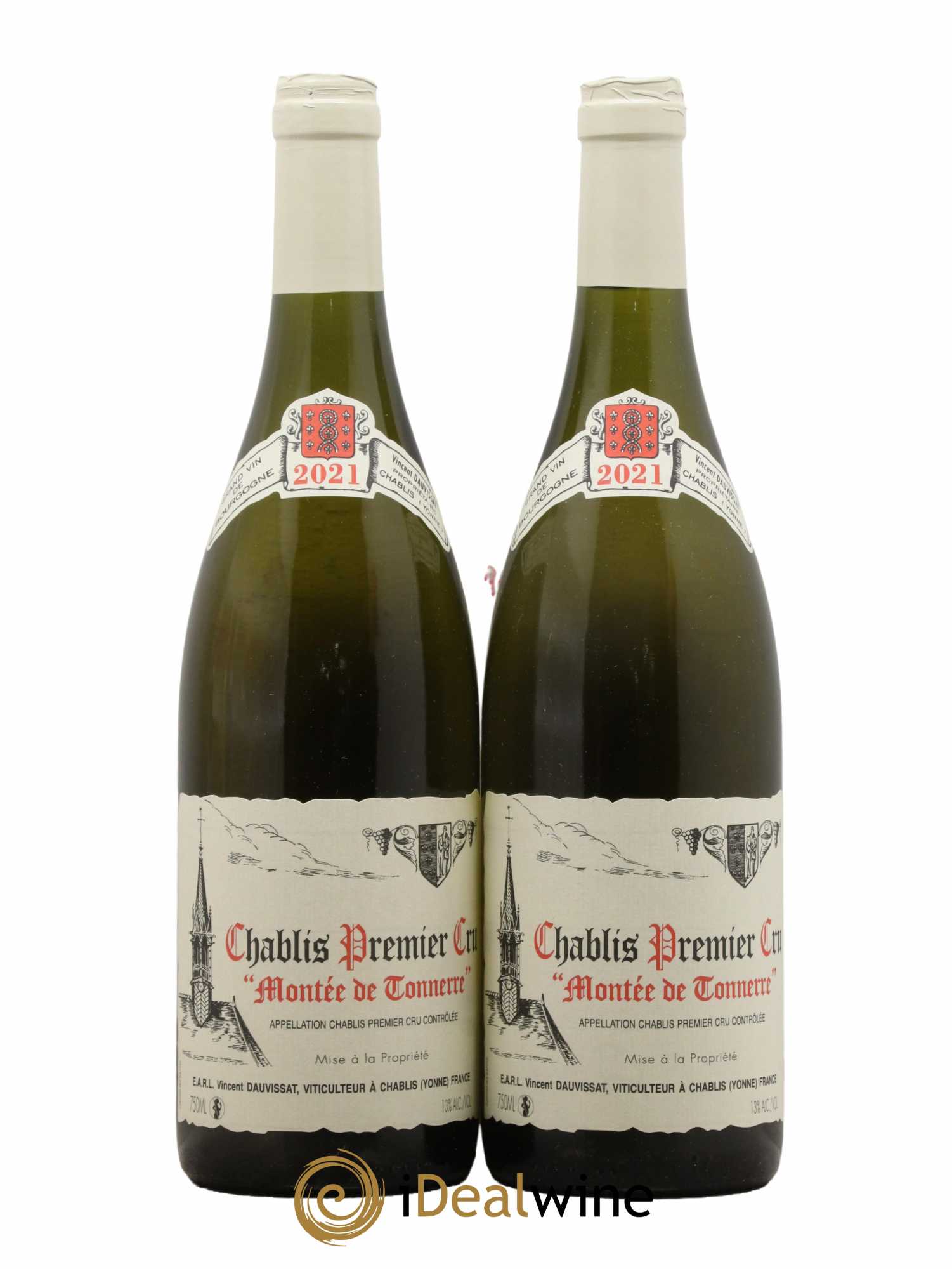 Chablis 1er Cru Montée de Tonnerre Vincent Dauvissat (Domaine)  2021 - Lot de 2 bouteilles - 0