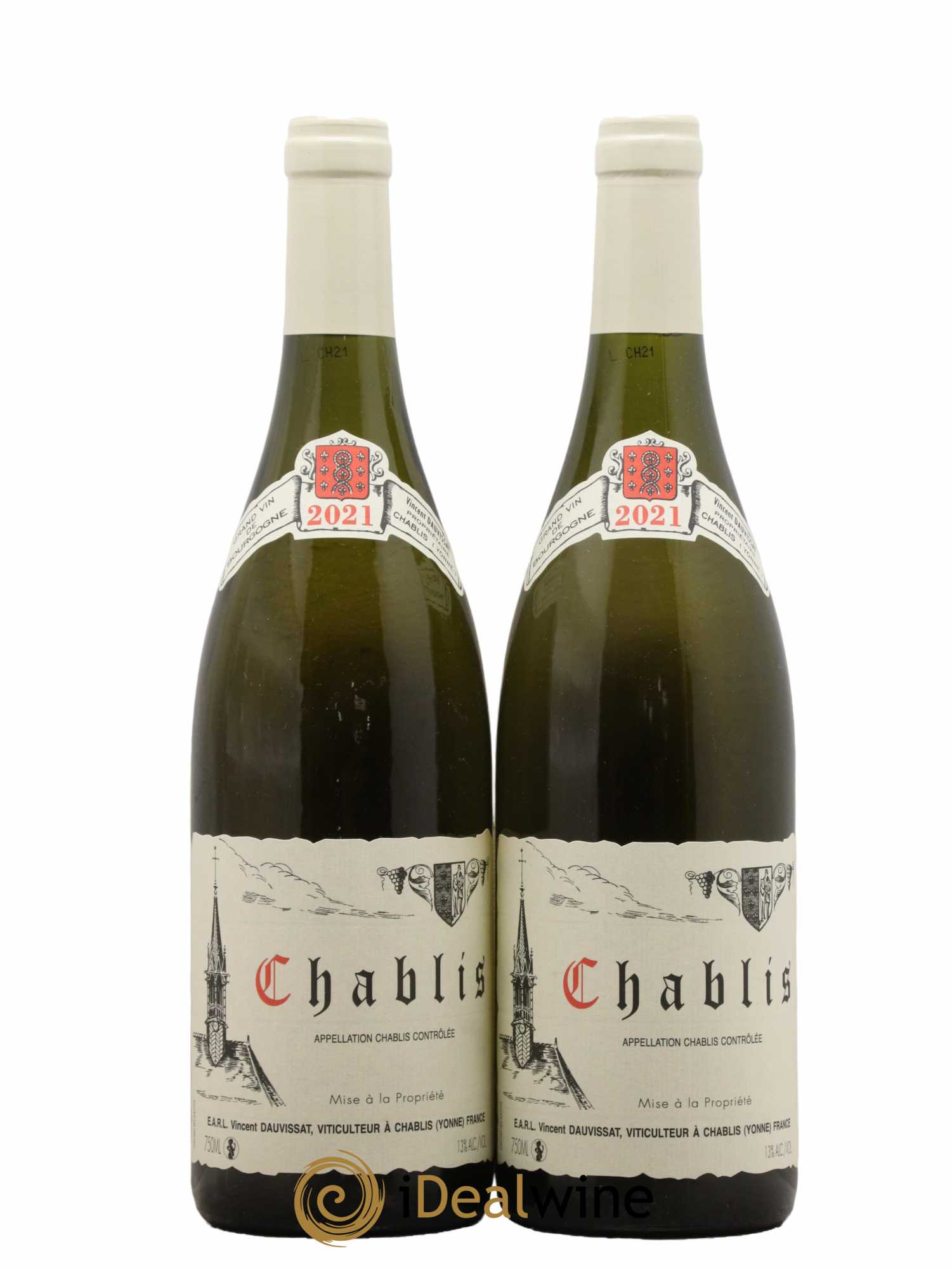 Chablis Vincent Dauvissat (Domaine)  2021 - Lot de 2 bouteilles - 0