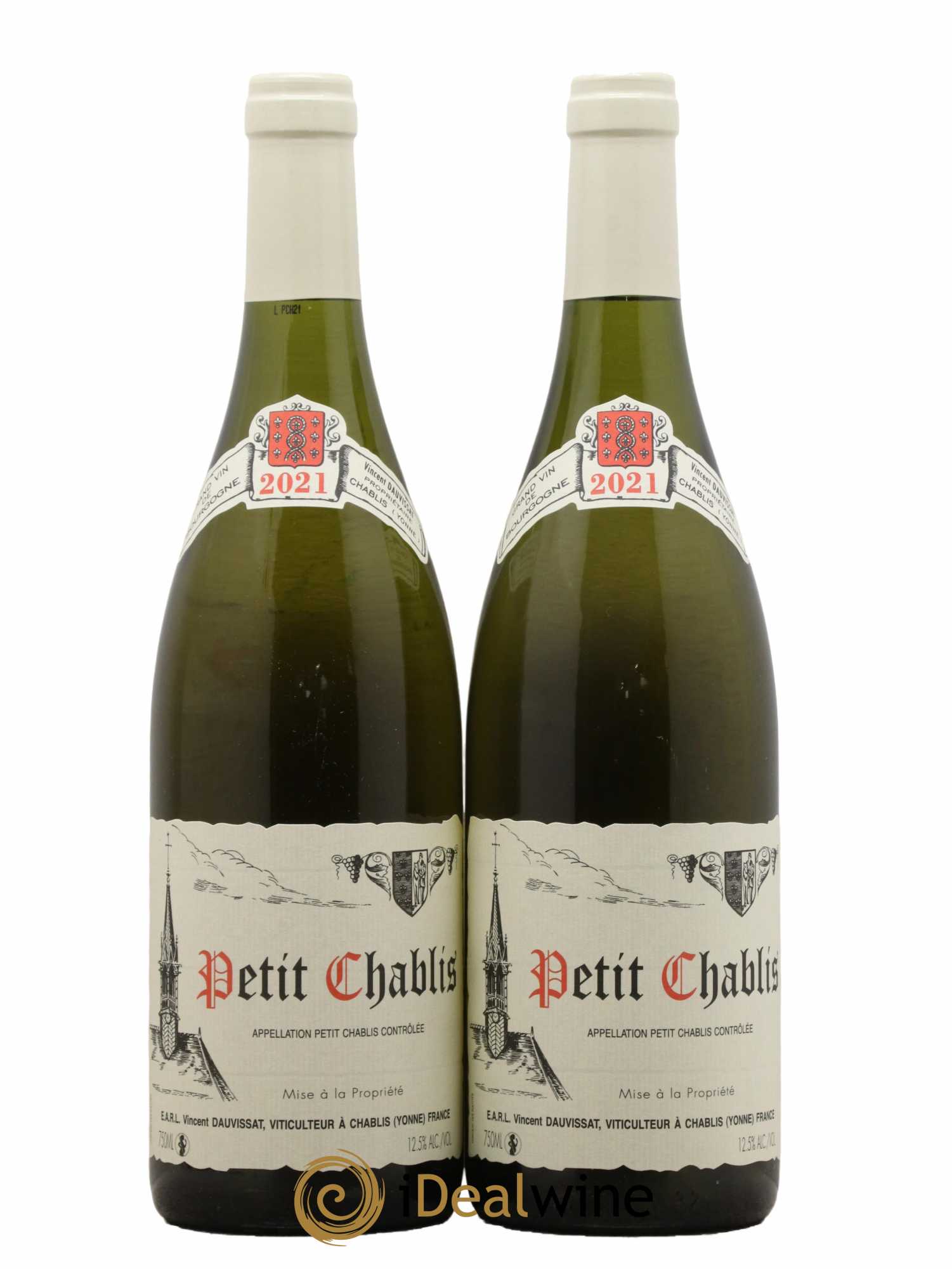 Petit Chablis Vincent Dauvissat (Domaine)  2021 - Lotto di 2 bottiglie - 0