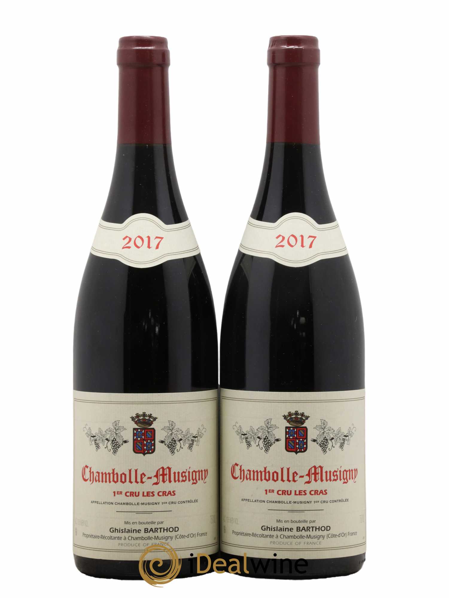 Chambolle-Musigny 1er Cru Les Cras Ghislaine Barthod  2017 - Lot de 2 bouteilles - 0