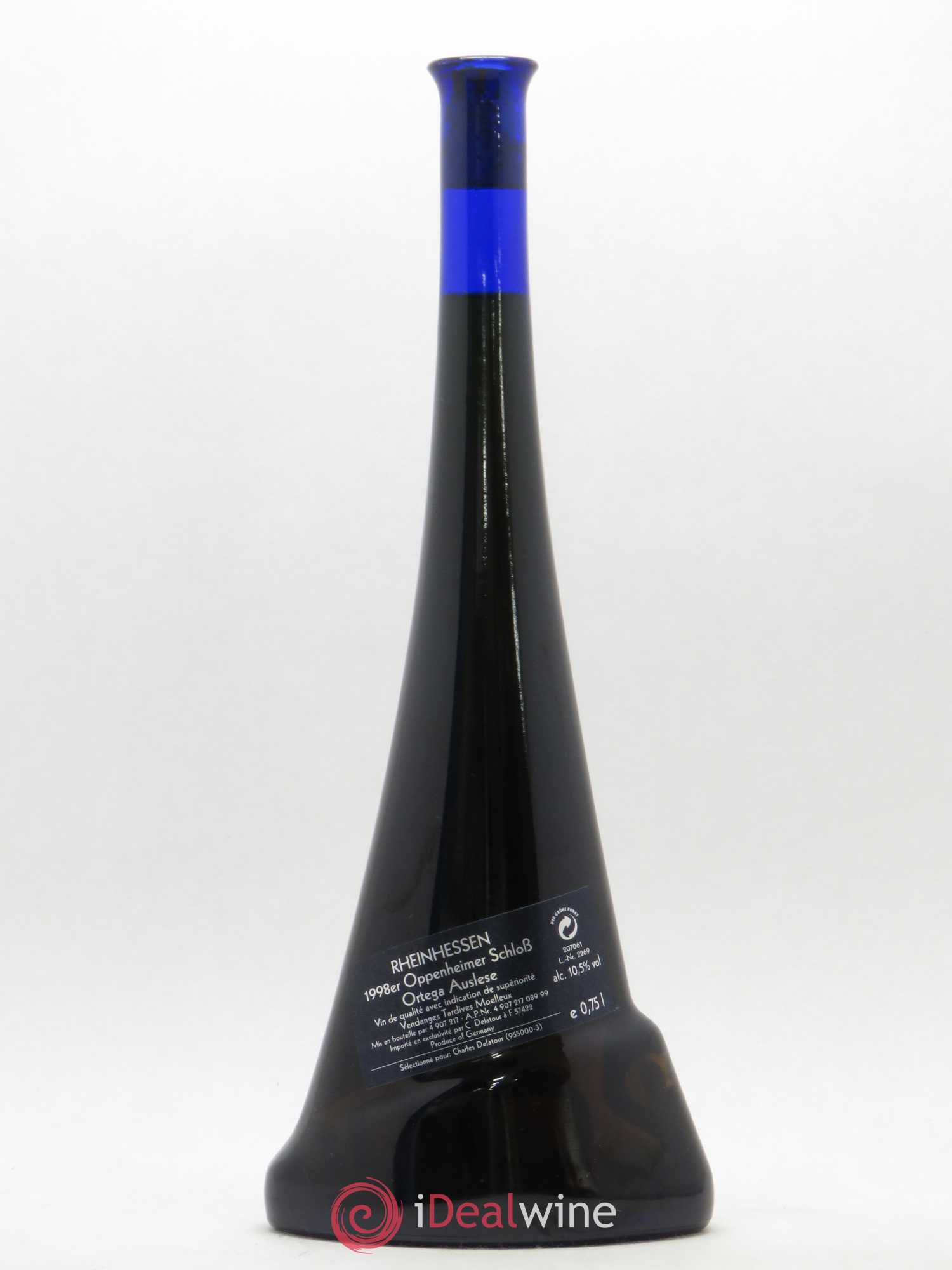 Vins Etrangers Rheinnessen Oppenheimer SchloB Ortega Auslese (sans prix de réserve) 1998 - Lotto di 1 bottiglia - 1