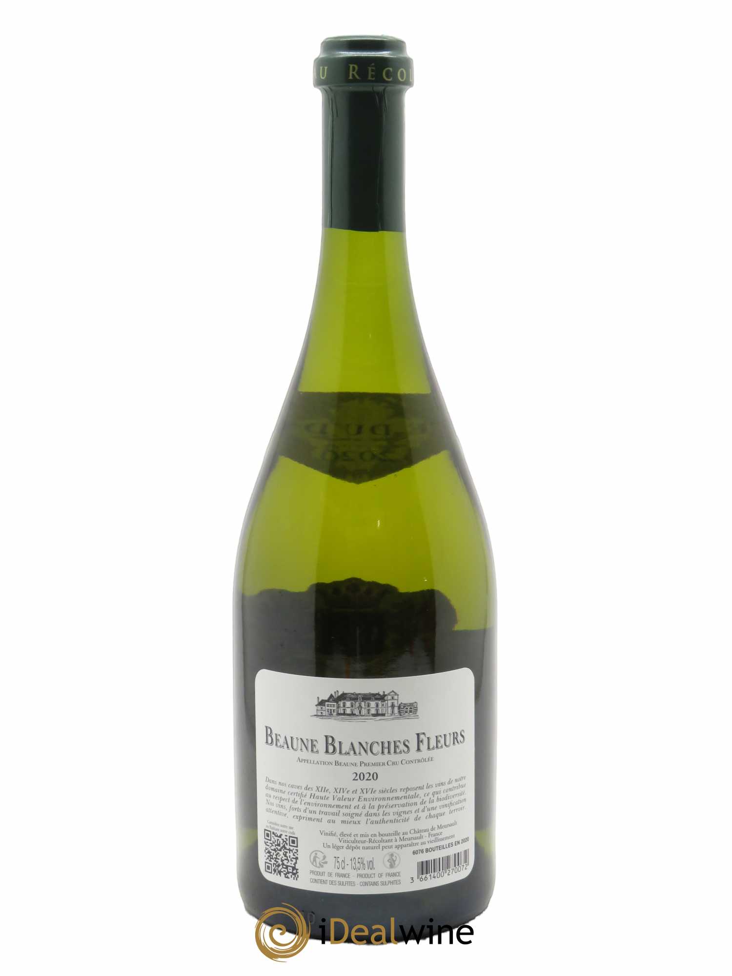 Beaune 1er Cru Blanches Fleurs Château de Meursault 2020 - Posten von 1 Flasche - 1