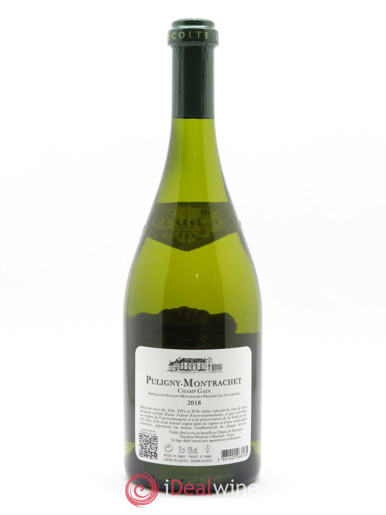 Puligny-Montrachet 1er Cru Champ Gain Château de Meursault 2018 - Lot de 1 bouteille - 1