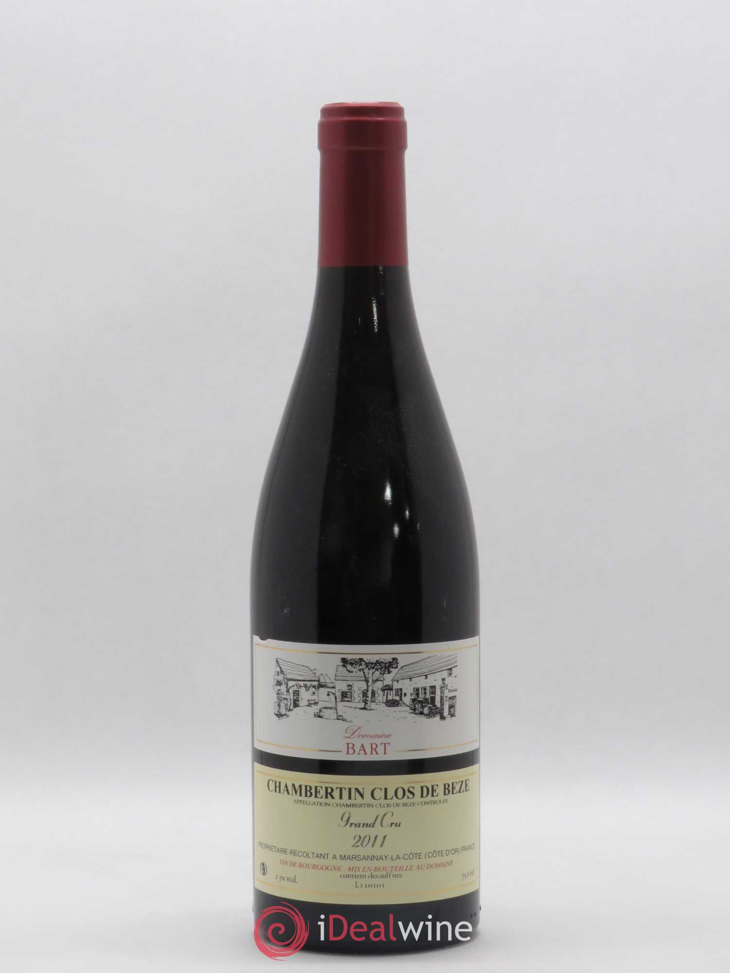 Chambertin Clos de Bèze Grand Cru Domaine Bart 2011 - Lot de 1 bouteille - 0