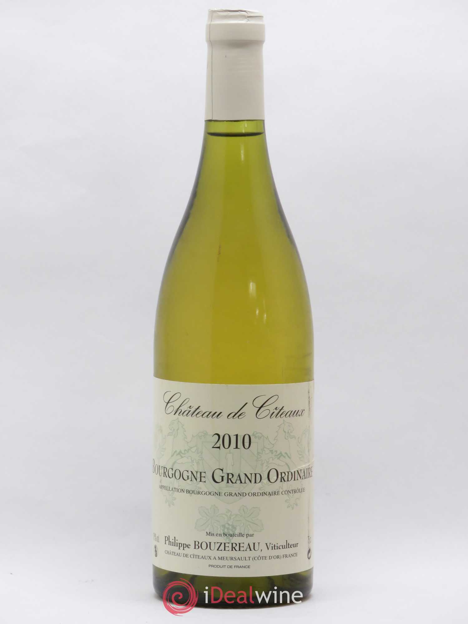 Bourgogne Grand Ordinaire Château De Cîteaux  P.Bouzereau (sans prix de réserve) 2010 - Lot de 1 bouteille - 0