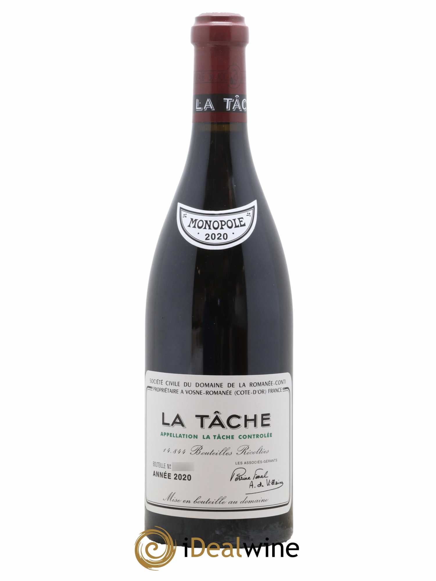 La Tâche Grand Cru Domaine de la Romanée-Conti 2020 - Lot de 1 bouteille - 0