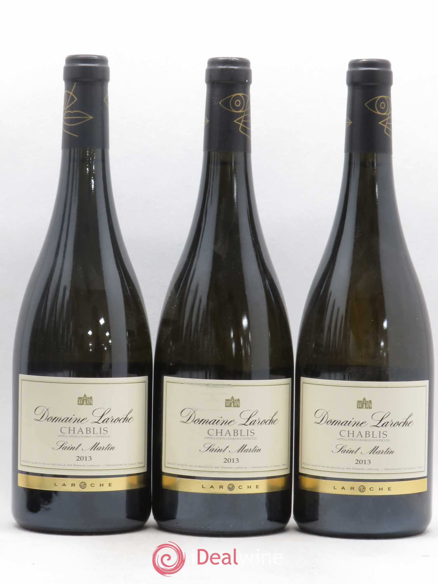 Chablis Saint Martin Domaine Laroche 2013 - Lot de 3 bouteilles - 0