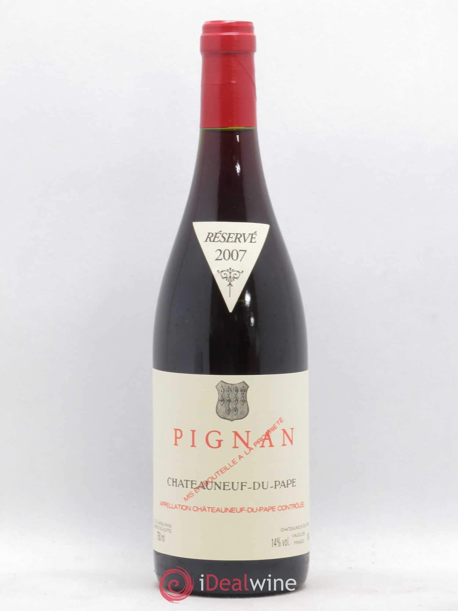 Châteauneuf-du-Pape Pignan Emmanuel Reynaud 2007 - Lot de 1 bouteille - 0