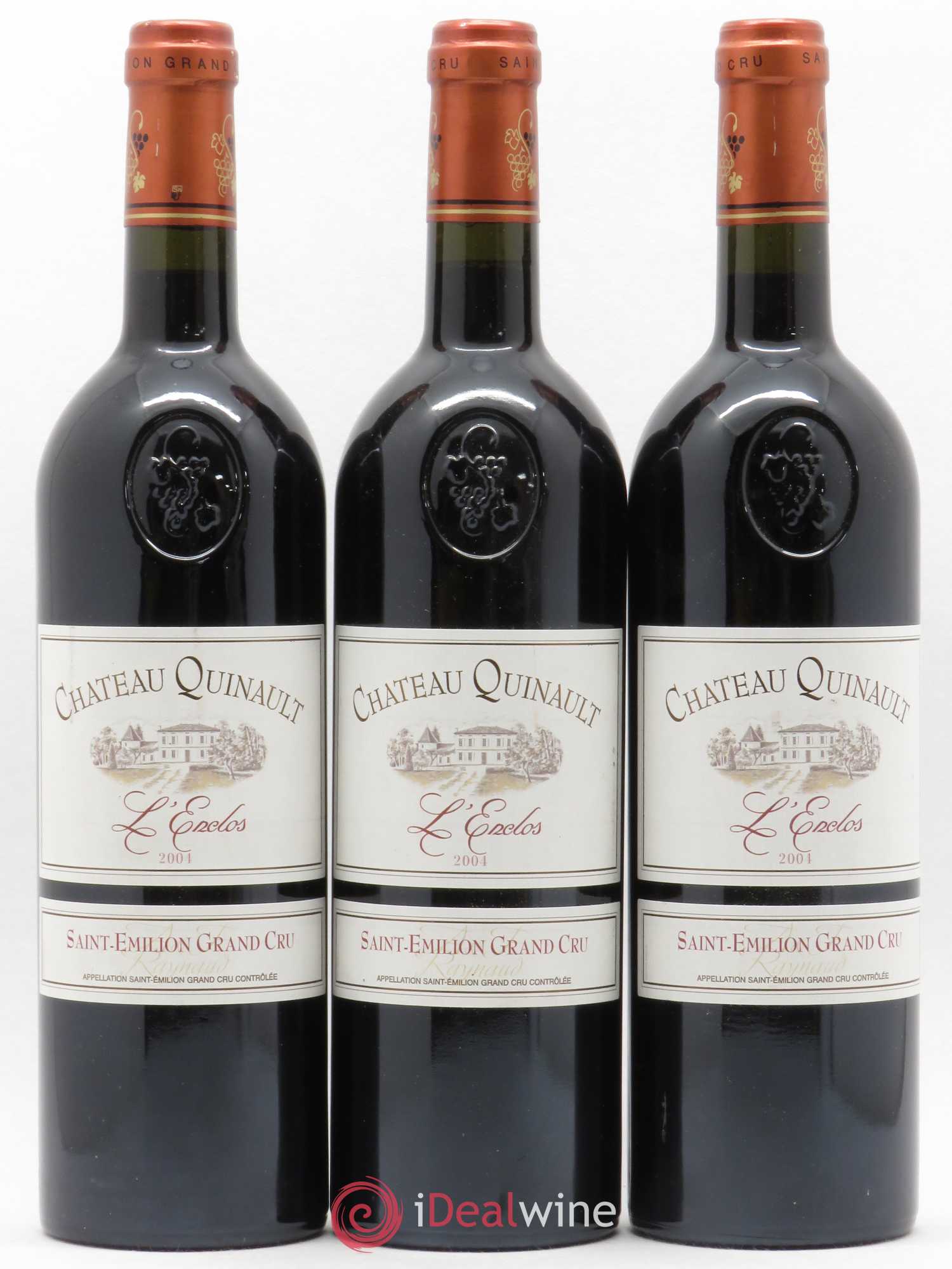 Château Quinault L'Enclos 2004 - Lot de 3 bouteilles - 0